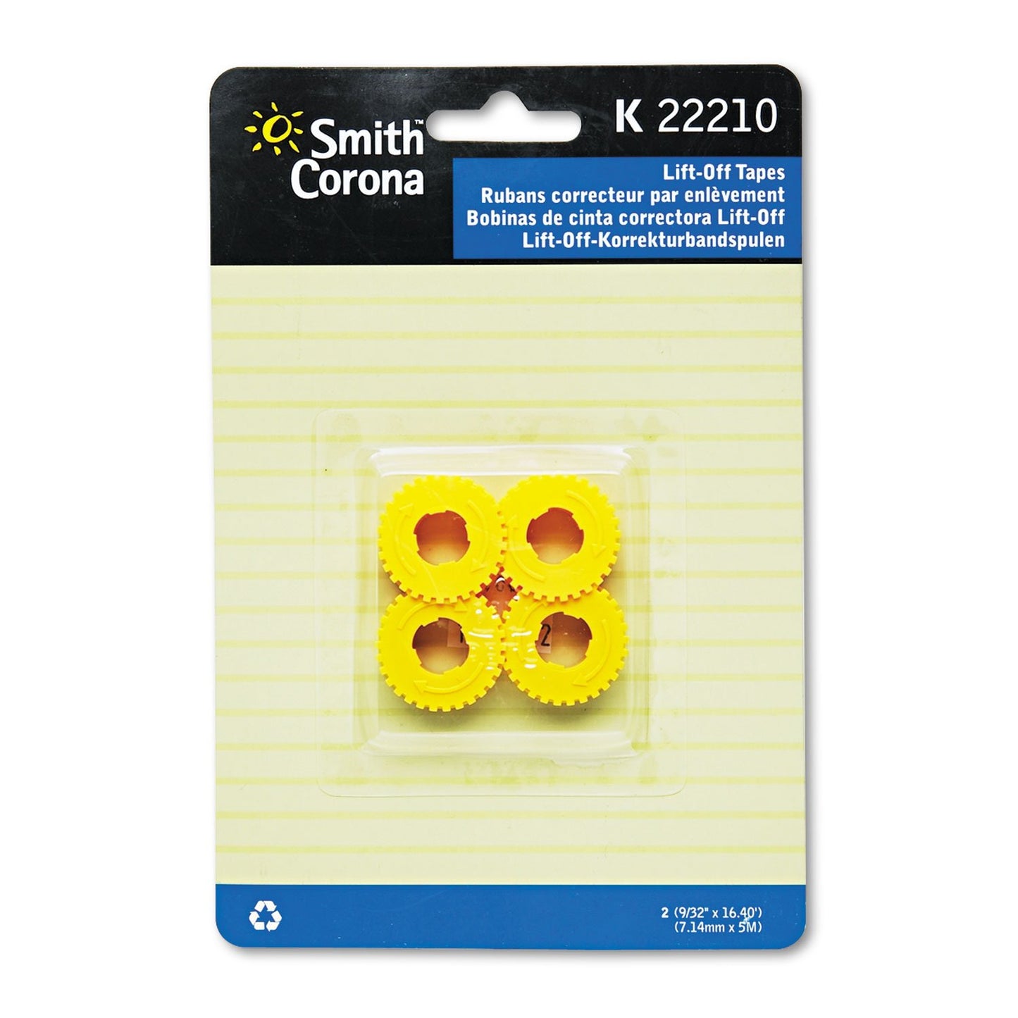 Smith Corona 22210 Lift-Off Correction Tape 2-Pack