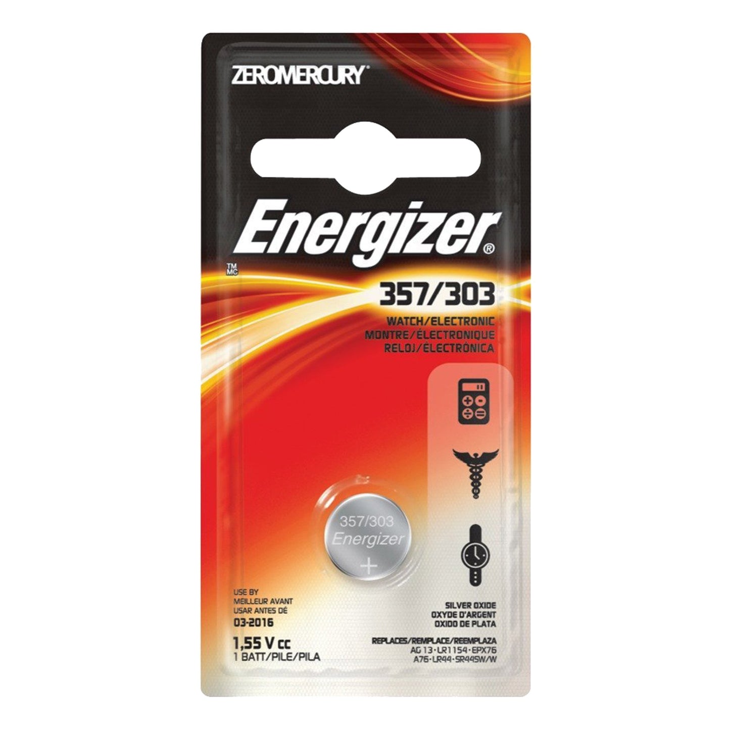 Energizer 357Bpz 1.5V Battery Single