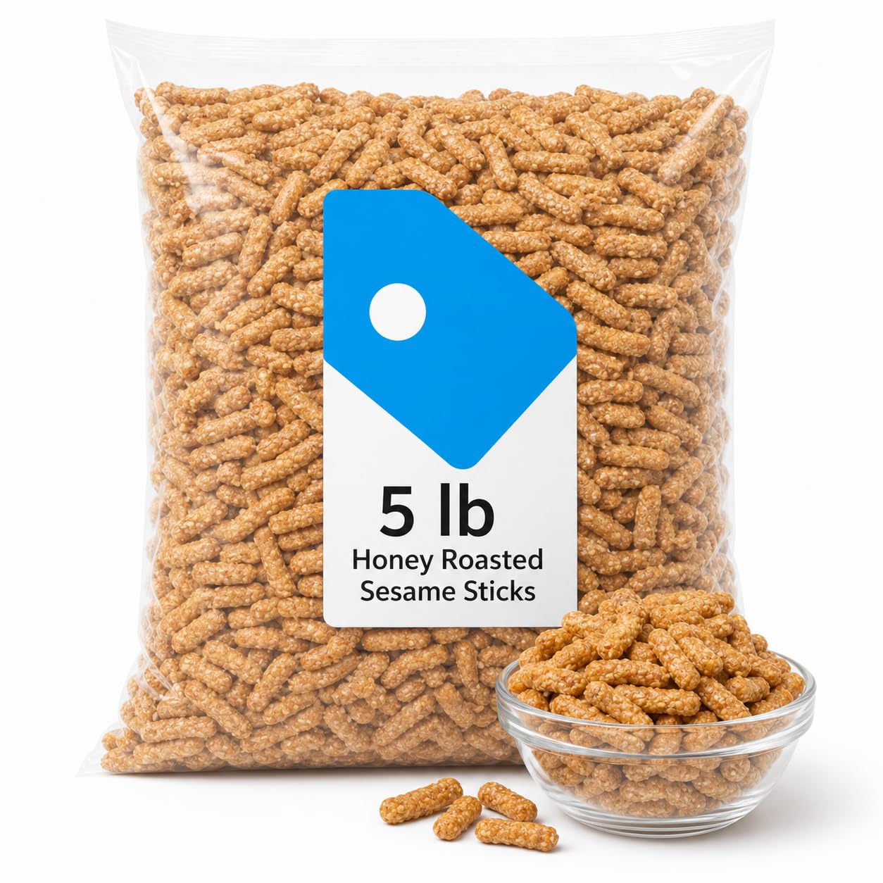 TH Honey Roasted Sesame Sticks 5 lb Bag