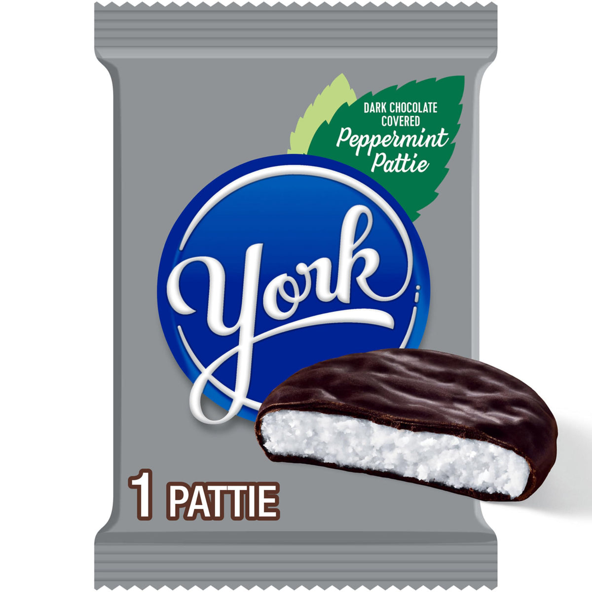 YORK Dark Chocolate Peppermint Candy (Pattie), 1.4 Ounce
