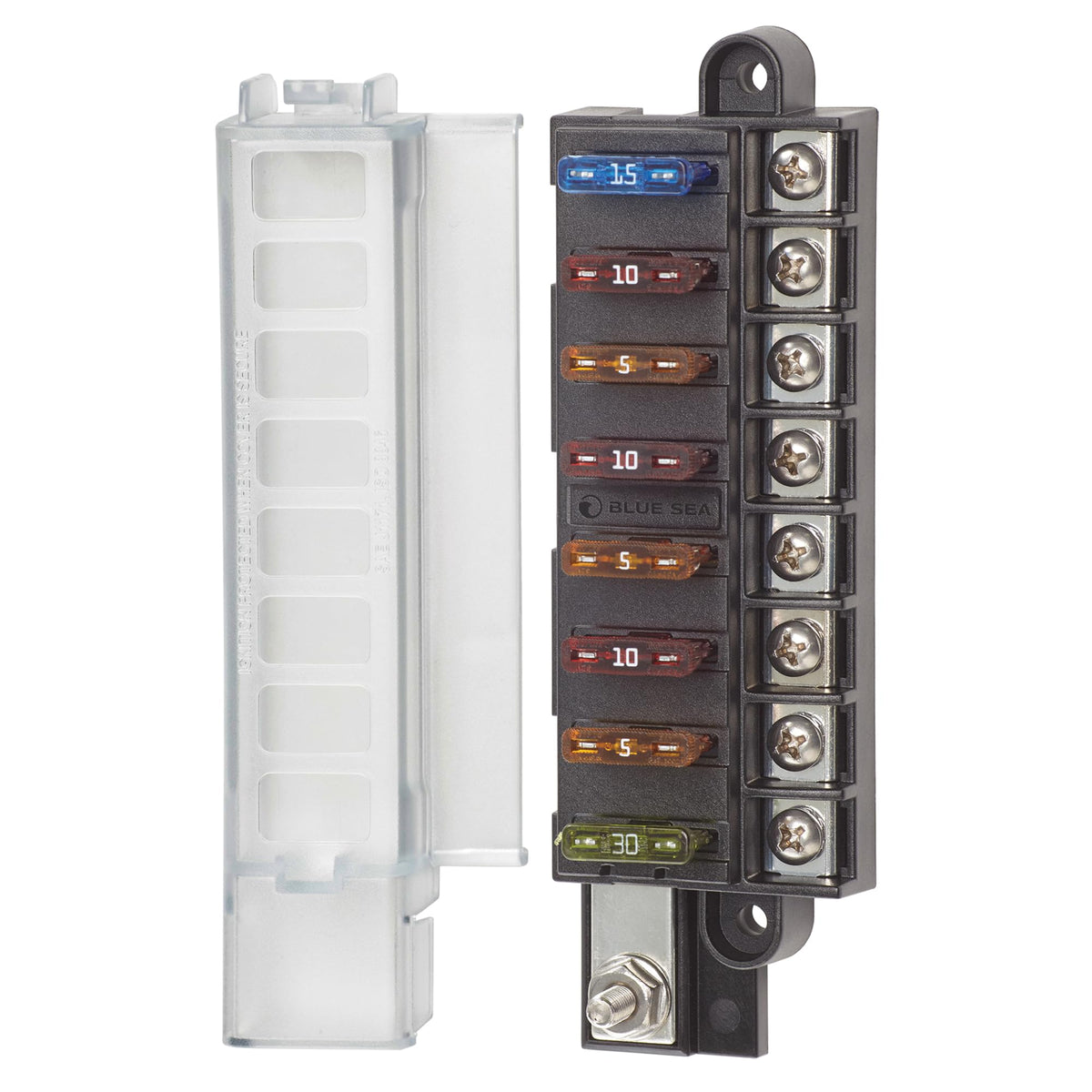 Blue Sea Systems ST Blade Fuse Block 8 Circuit 5046 100 Amp