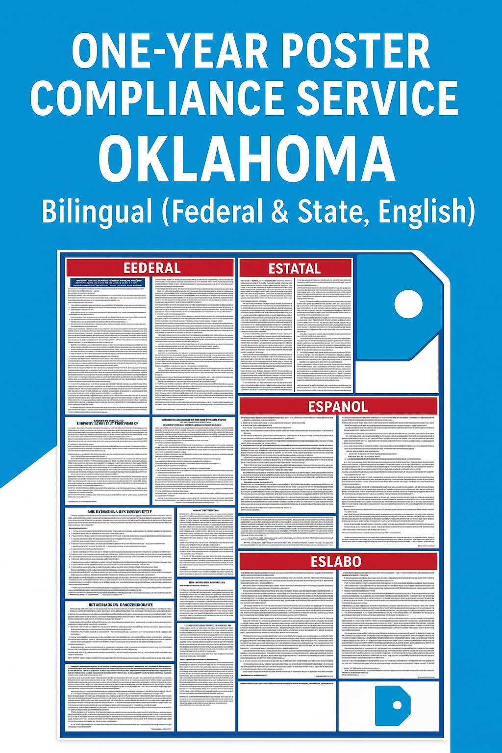 ComplyRight 1 Year Poster Service, Oklahoma Bilingual Federal and English State (U1200CBOOK)