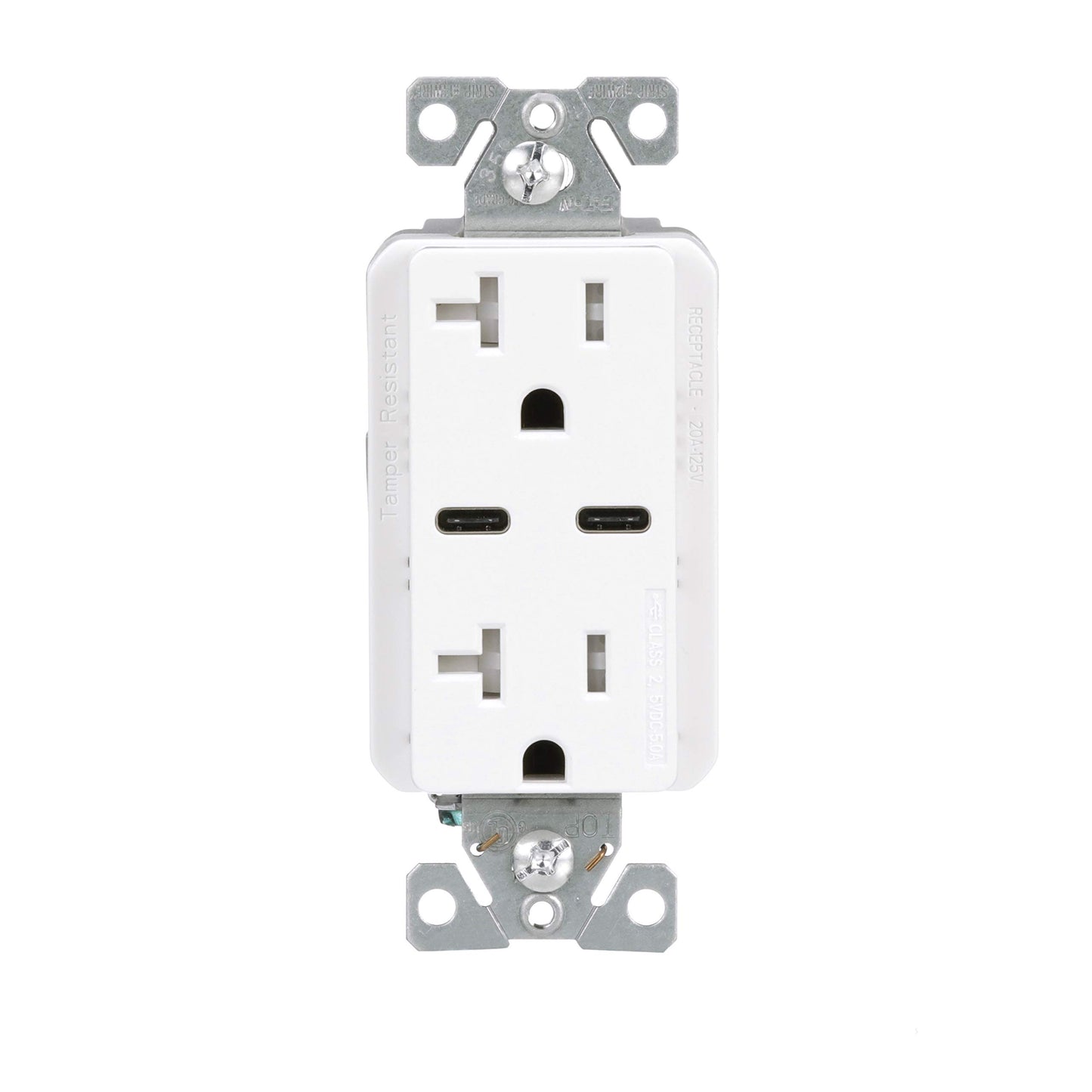 Eaton TRUSBC20W-BOX - 5.0A USB Type C Duplex Recep 20A 125V W - 1EA