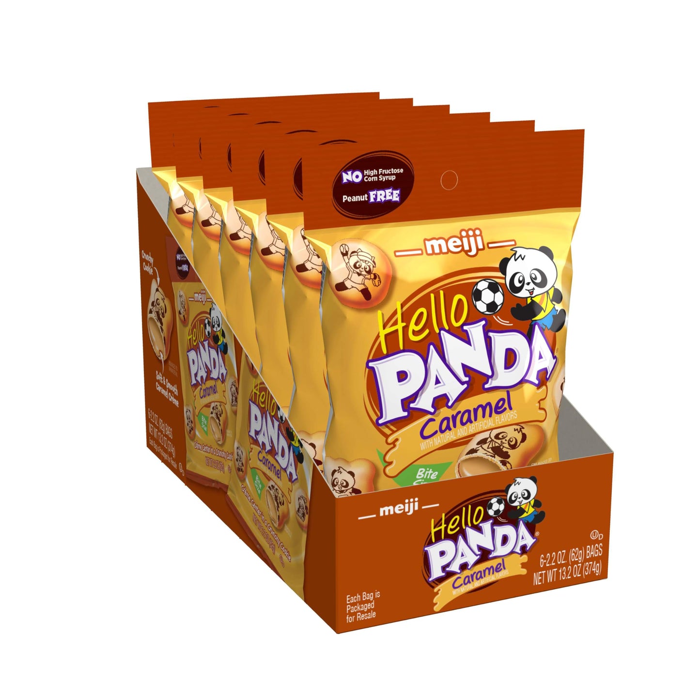Meiji Hello Panda Caramel 2.2oz 6ct Bag