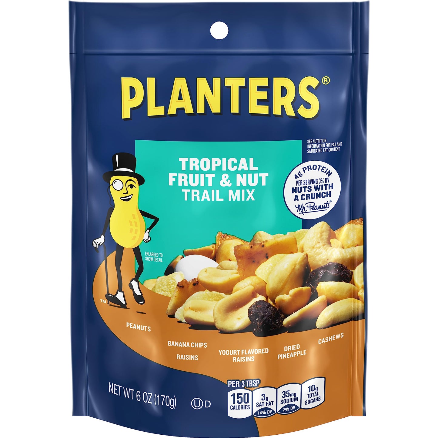 Planters Tropical Fruit & Nuts Trail Mix 6oz