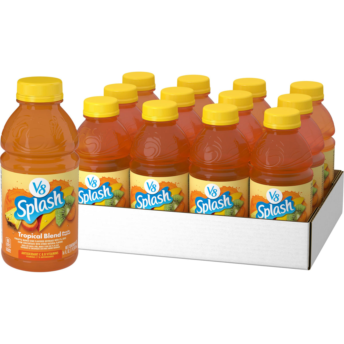 V8 Splash Tropical Blend Juice 16 fl oz 12 Pack
