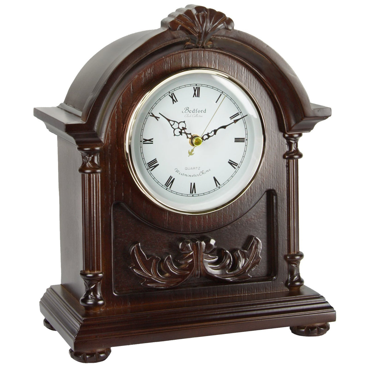 Bedford Wood Mantel Clock with Chimes