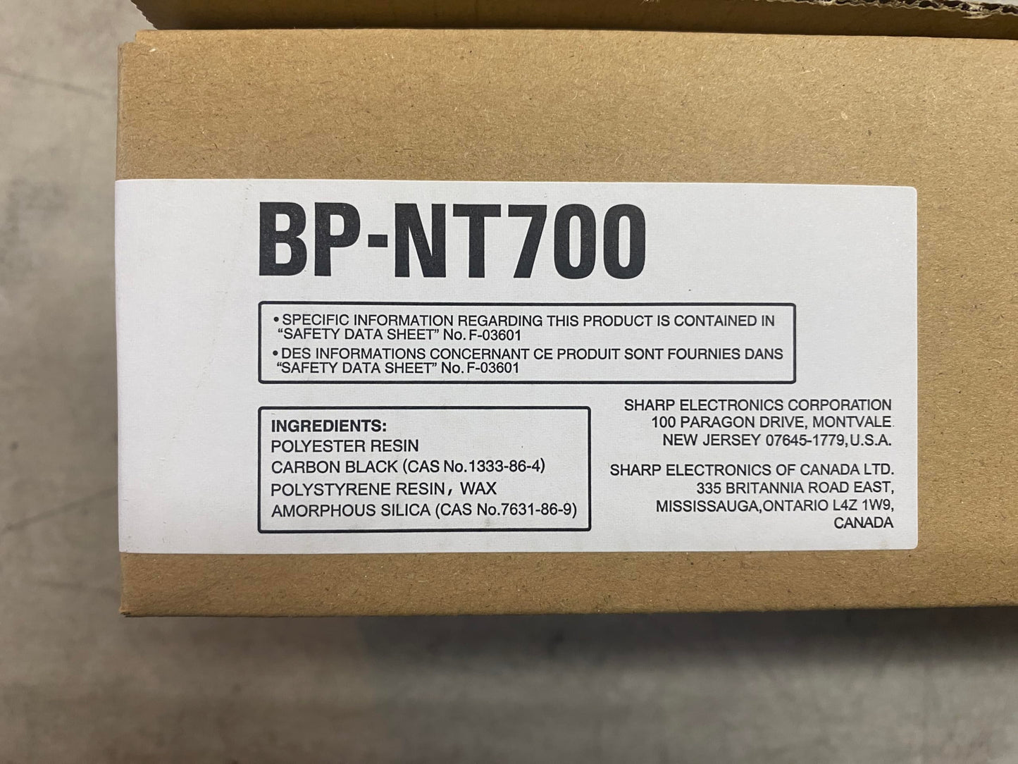 Sharp BP-NT700 Black Toner Cartridge