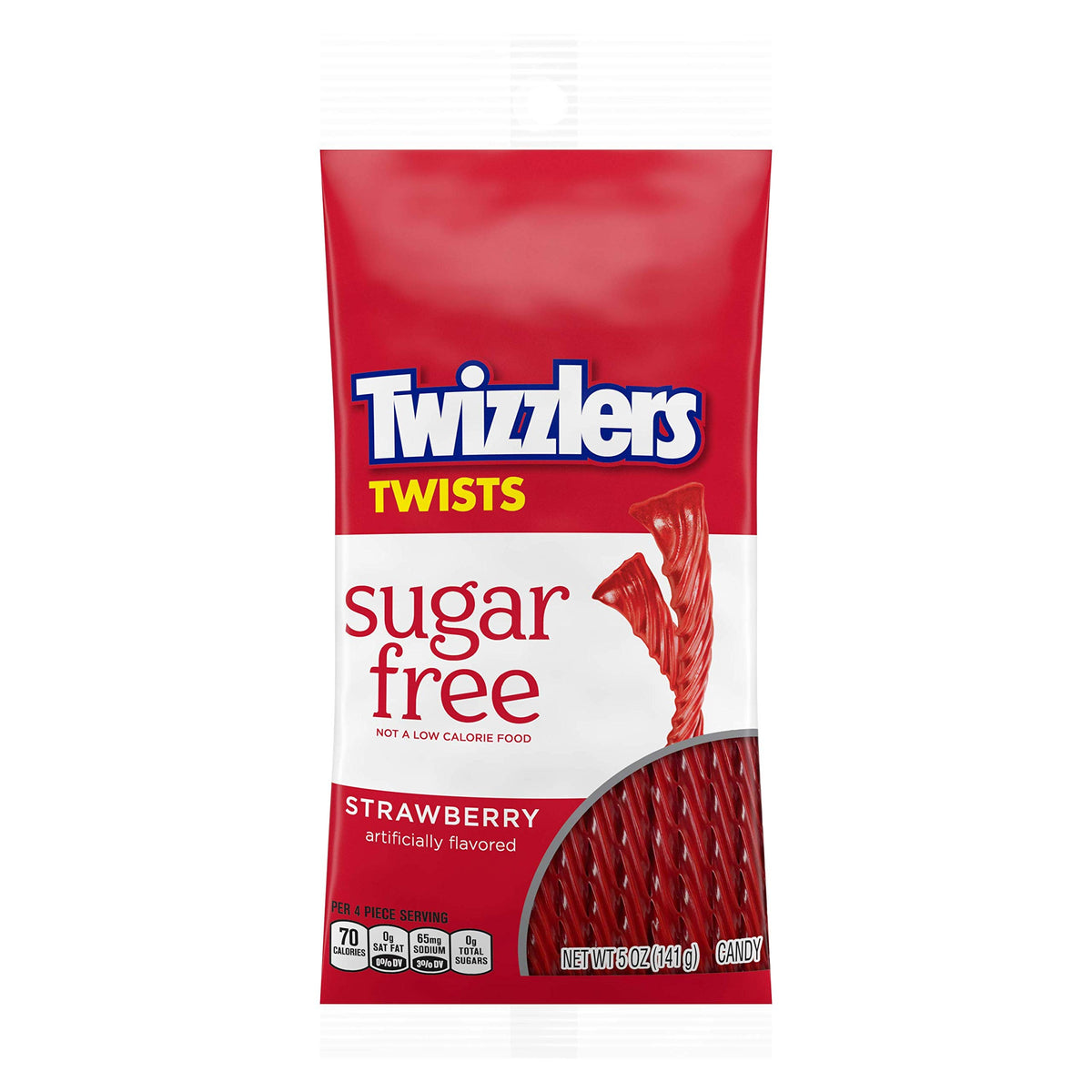 +TWIZZLERS ZERO SUGAR Strawberry Twists, 5 oz., 12 ct.