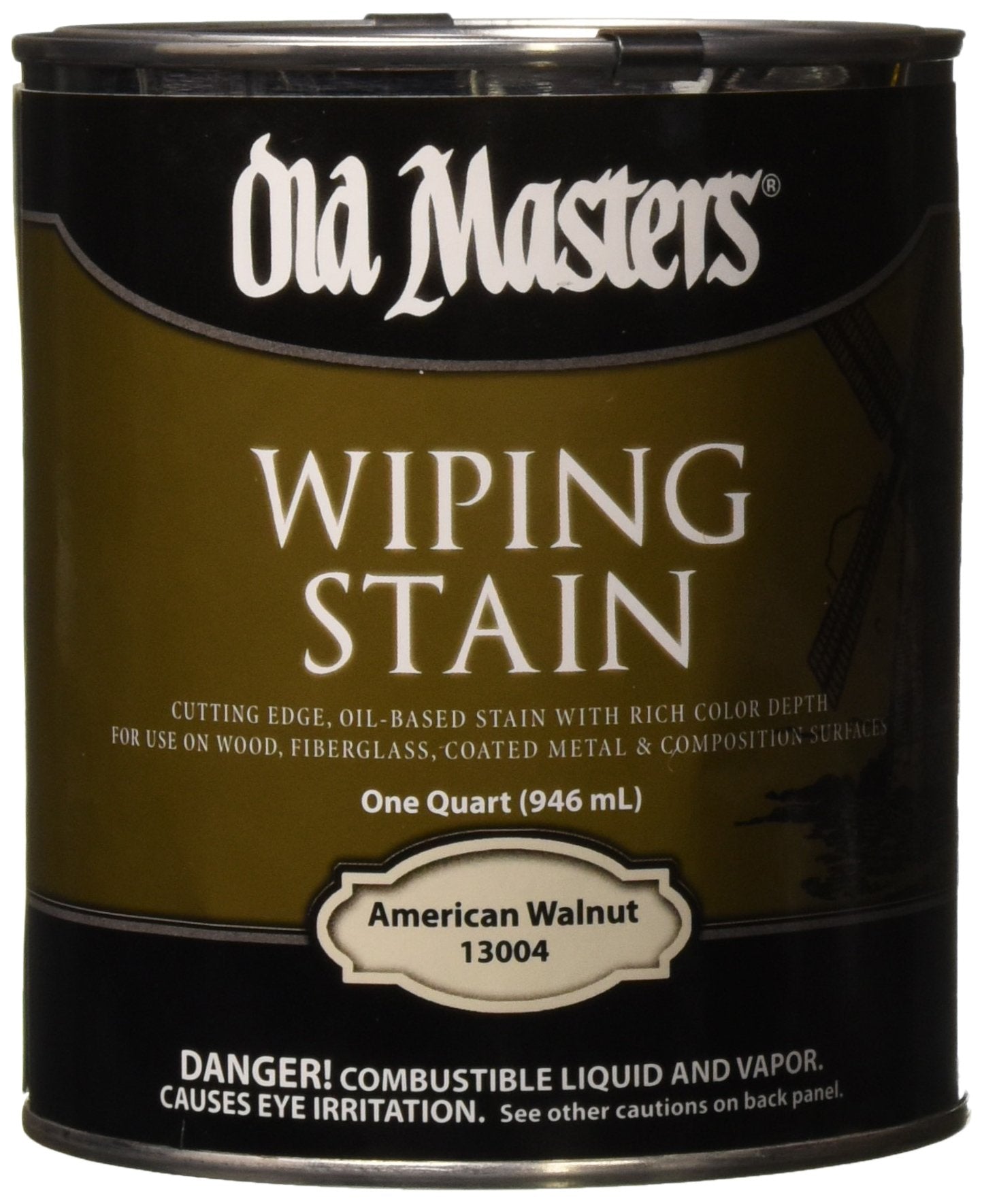 Old Masters Wipe Stain Amer Walnut 1 Qt