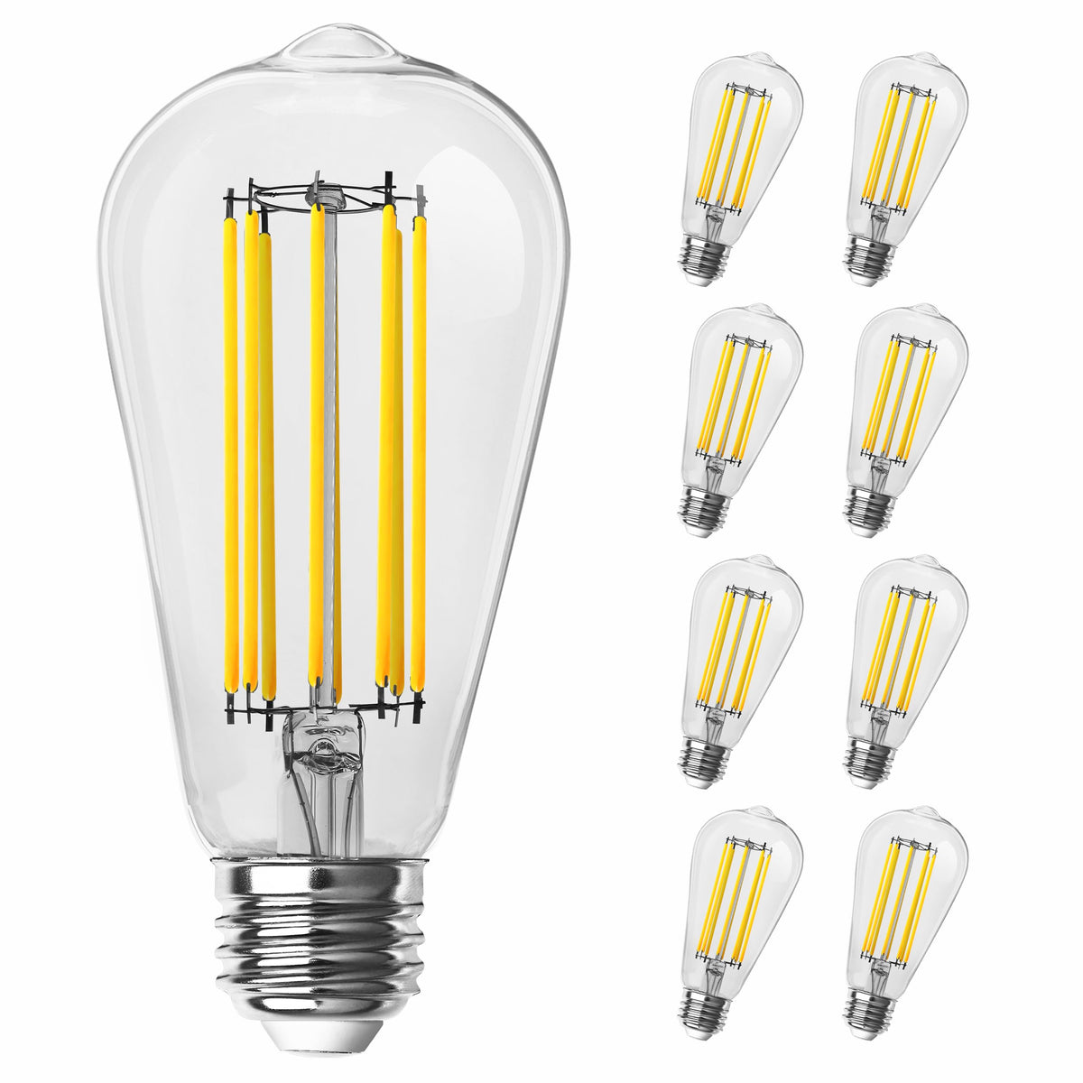Feit Electric ST19 LED Bulb 100W 8-Pack