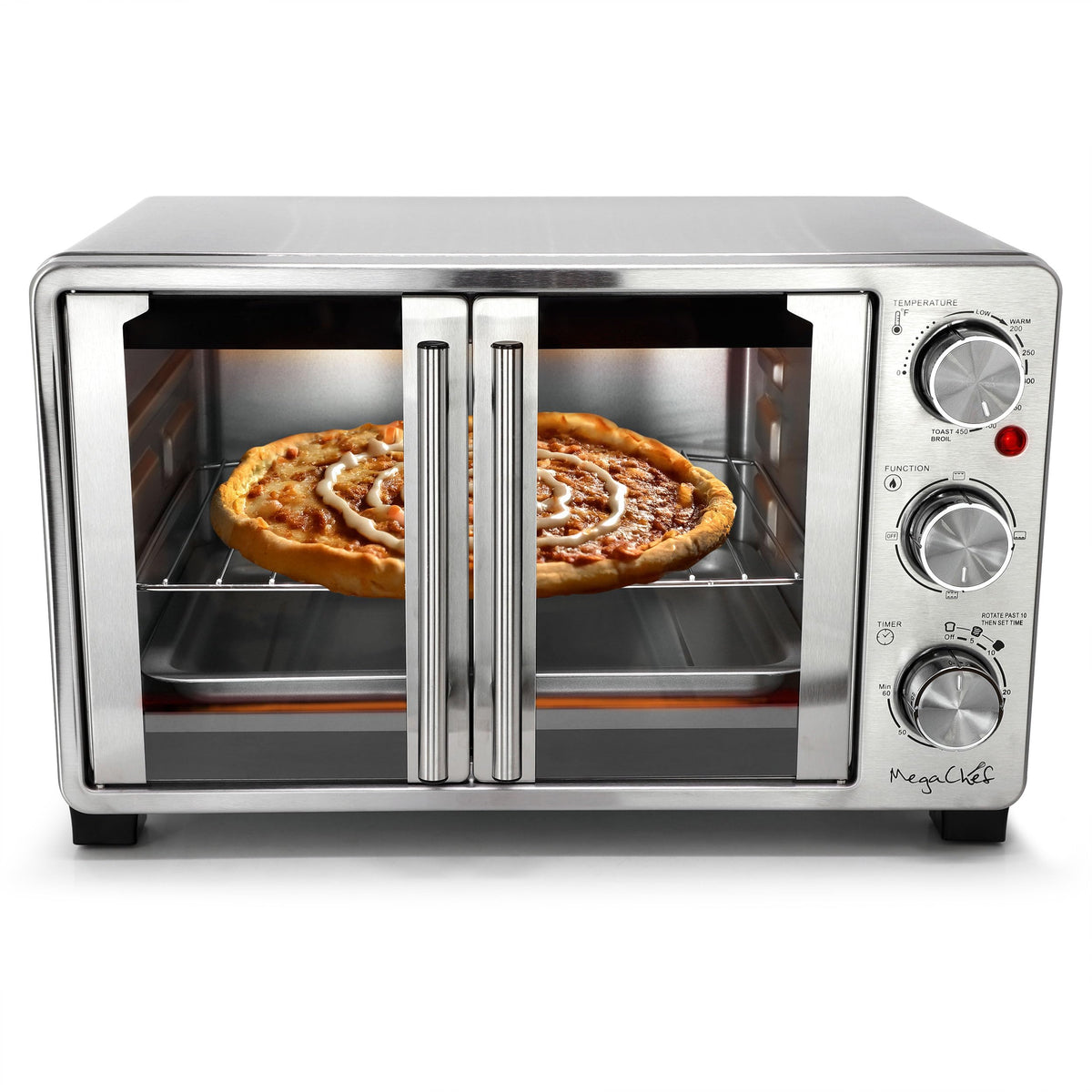 MegaChef 26.4 Qt French Door Toaster Oven