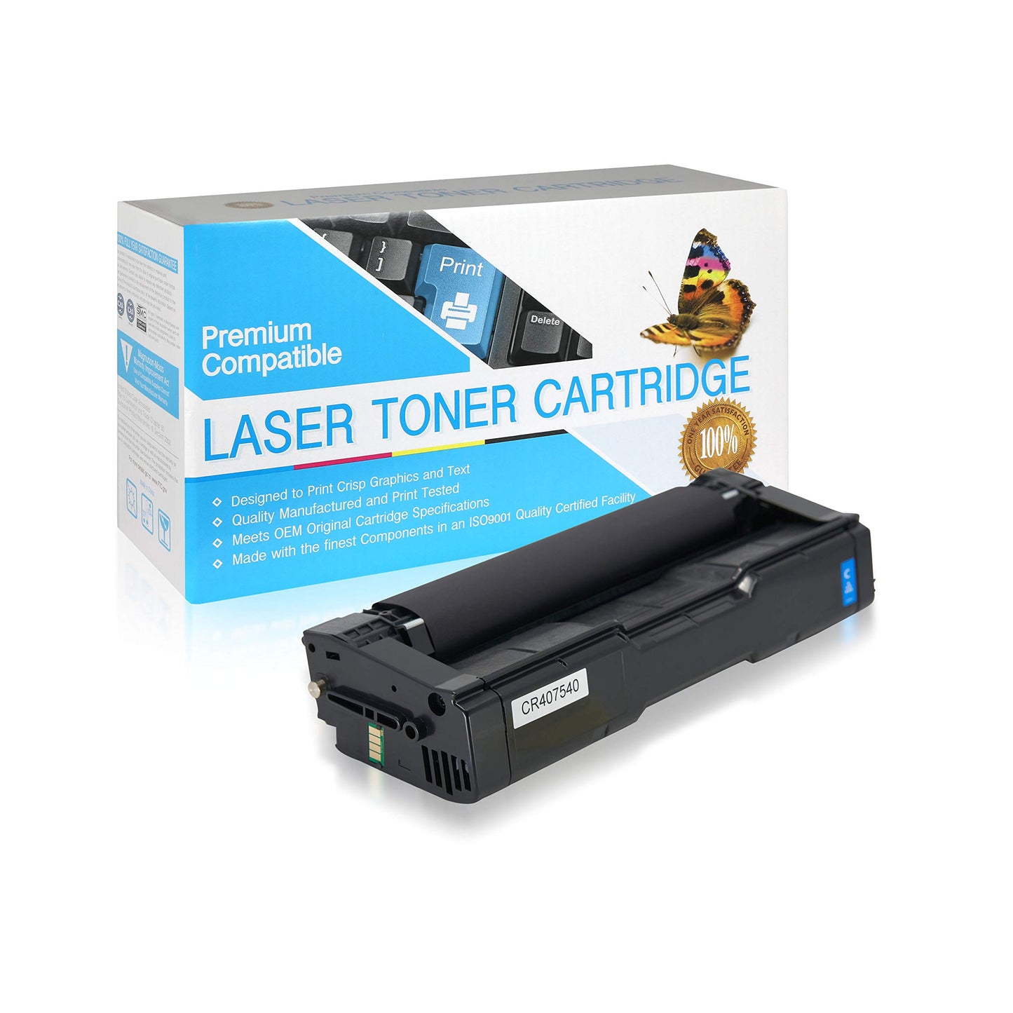 SuppliesOutlet Toner Replacement for Ricoh 407540 Cyan 1 Pack