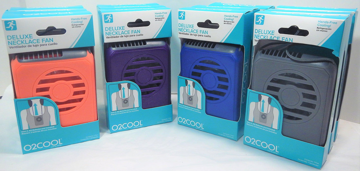O2COOL Deluxe Necklace Fans 12 Pack