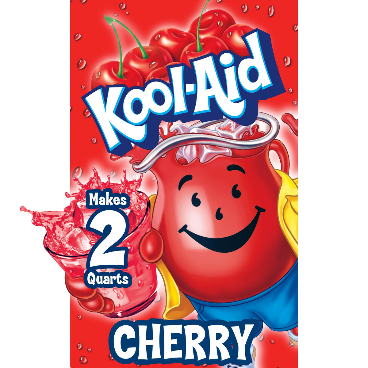 Kool-Aid Unsweetened Cherry Drink Mix 0.13oz 4/48ct