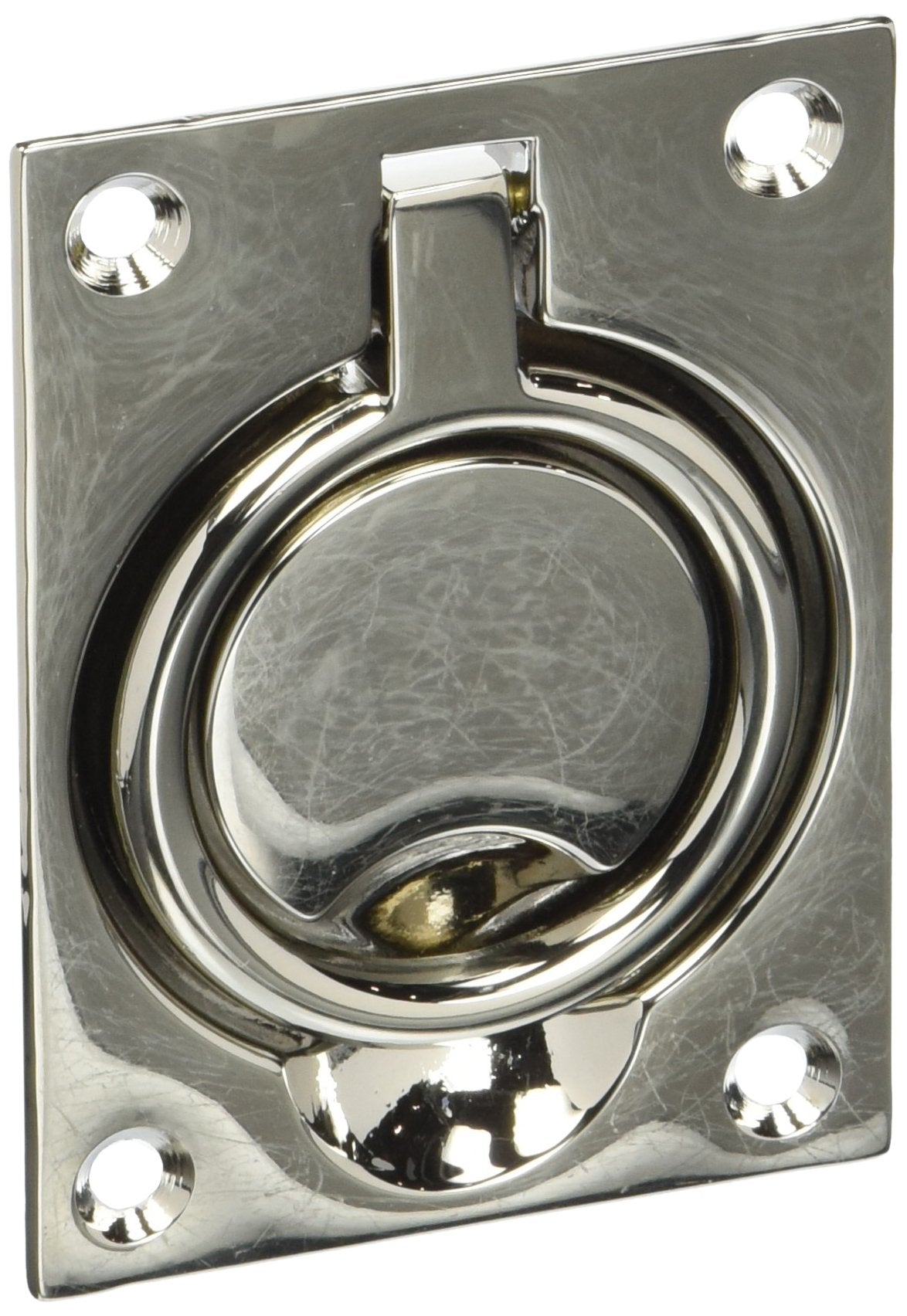 Baldwin Flush Ring Pull 0395055 Bright Nickel