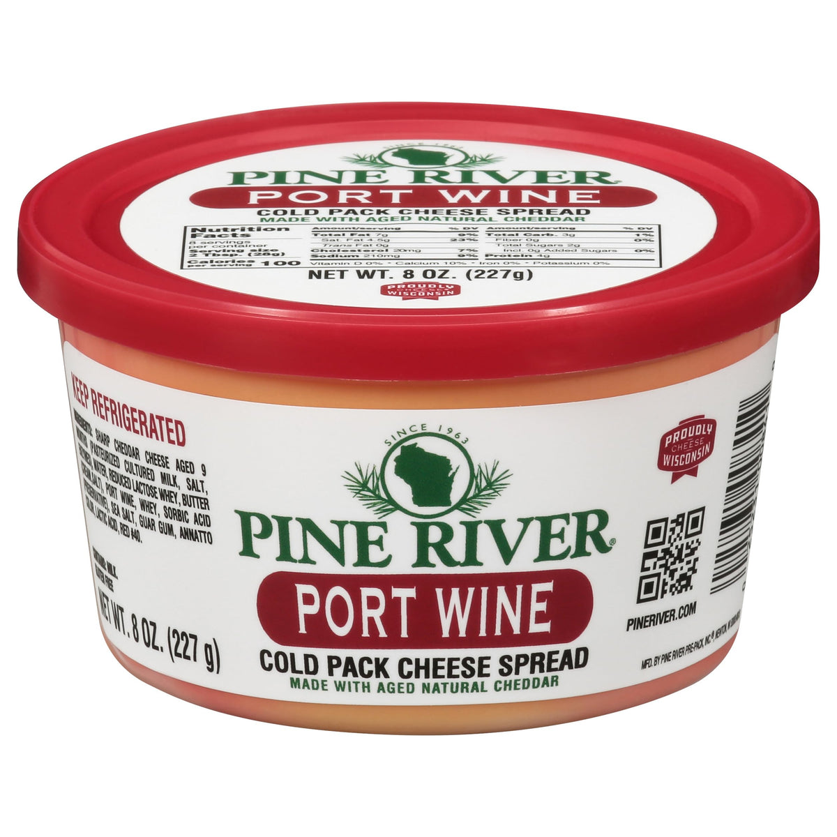Pine River Port Wine Cold Pack Cheese Spread 8oz