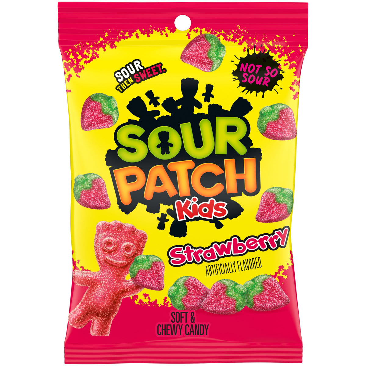 Sour Patch Kids Strawberry Candy 8oz Peg Bag