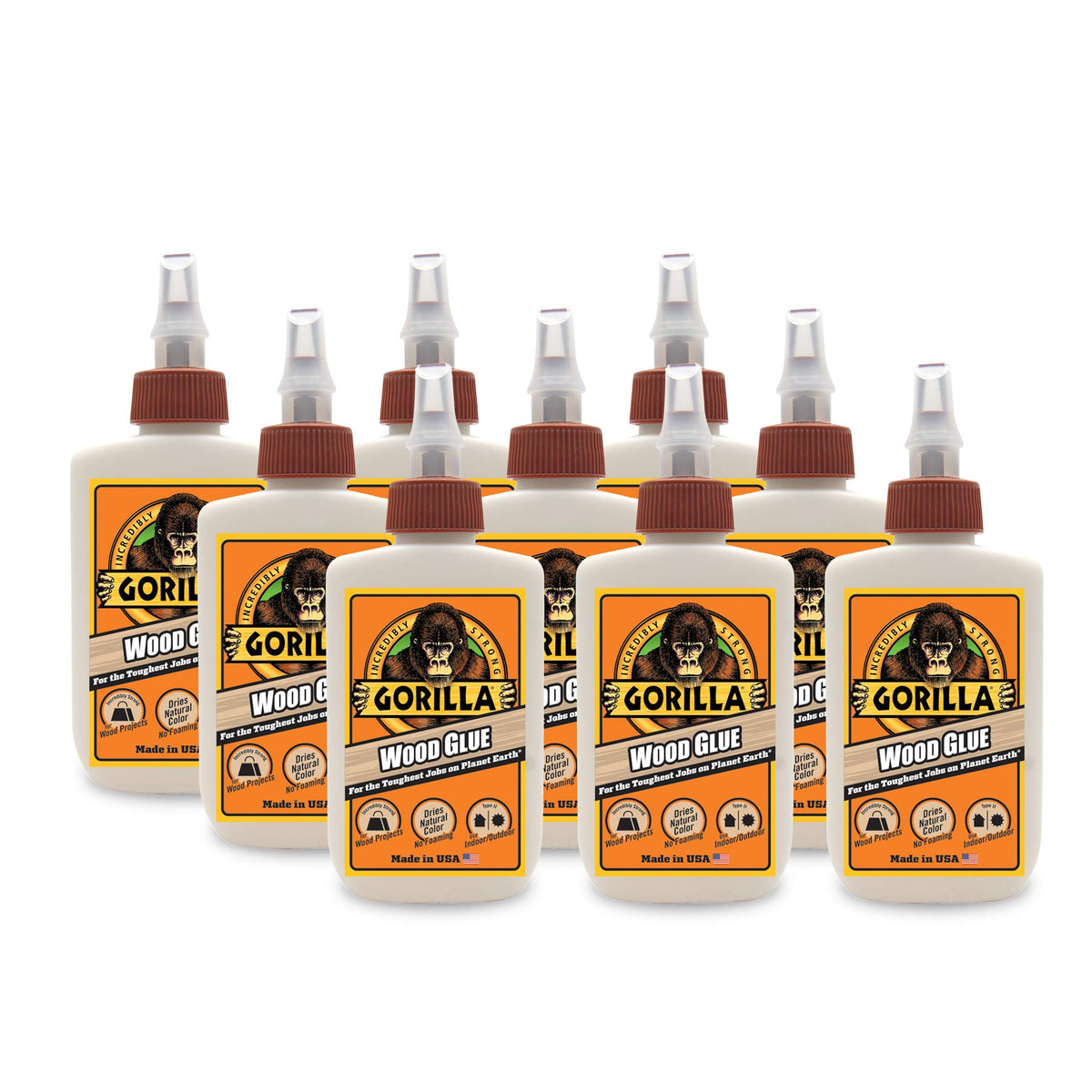 Gorilla Wood Glue 4oz Pack of 9