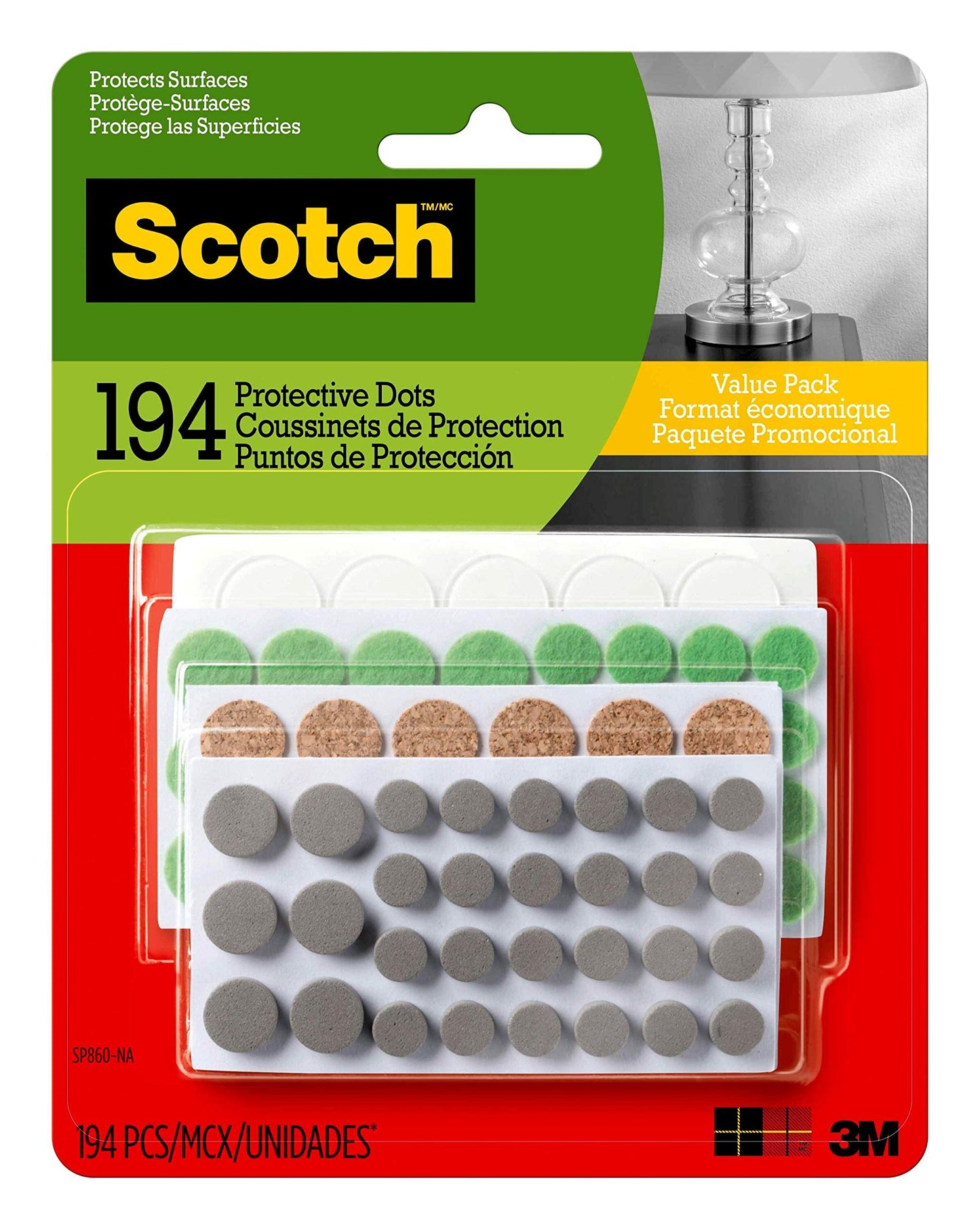 3M SP860-NA Multi Surface Bumpers