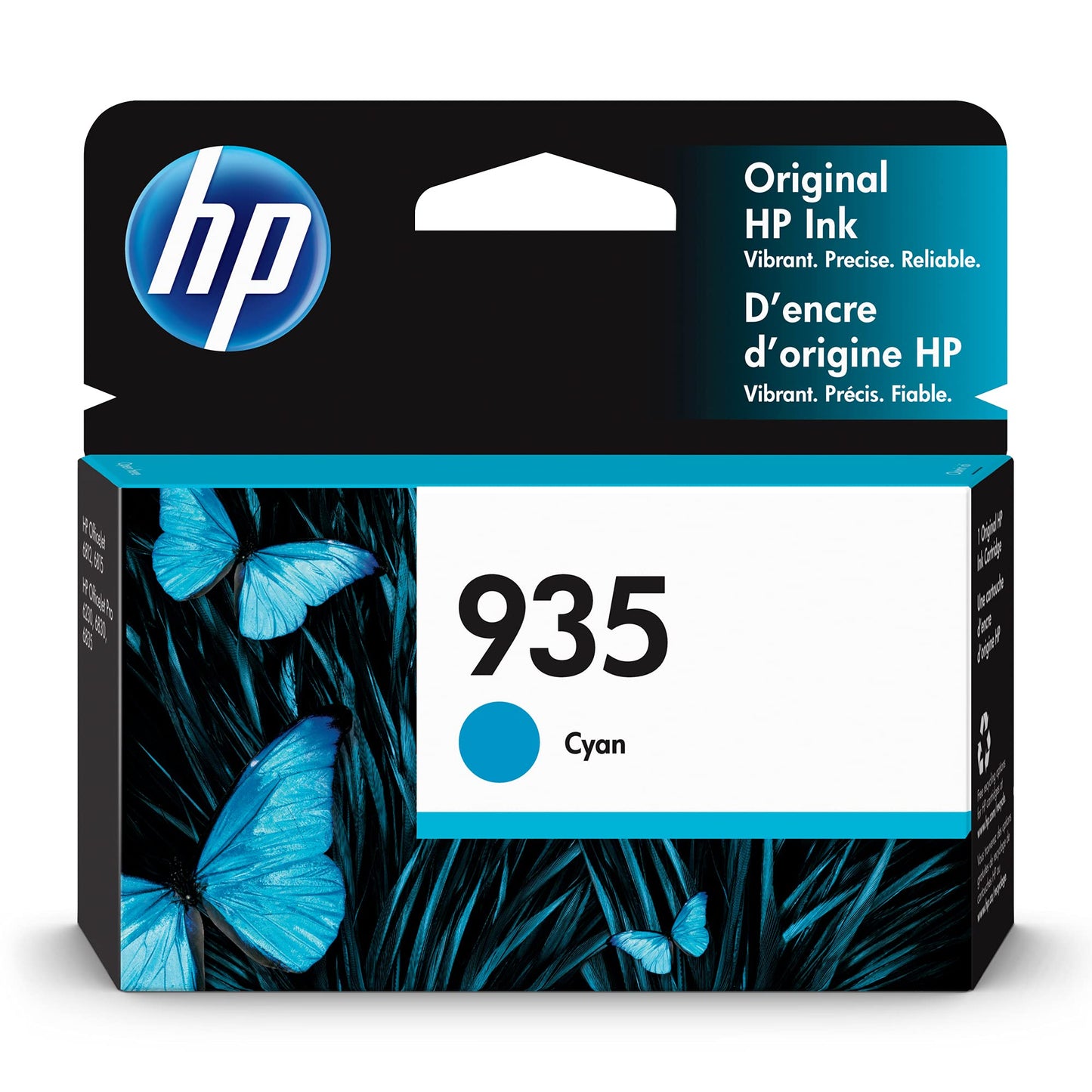 935 Cyan Ink Cartridge | Works with OfficeJet 6810; OfficeJet Pro 6230, 6830 Series | C2P20AN C2P20AN140