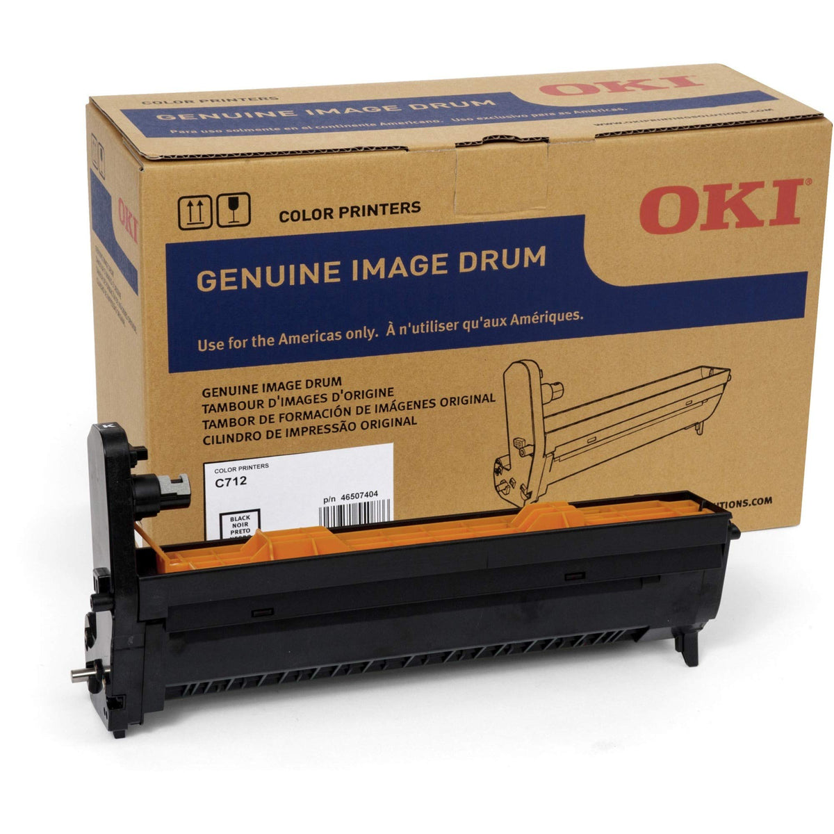 Okidata 46507404 Blk Toner Cart 30K Image Drum for C712