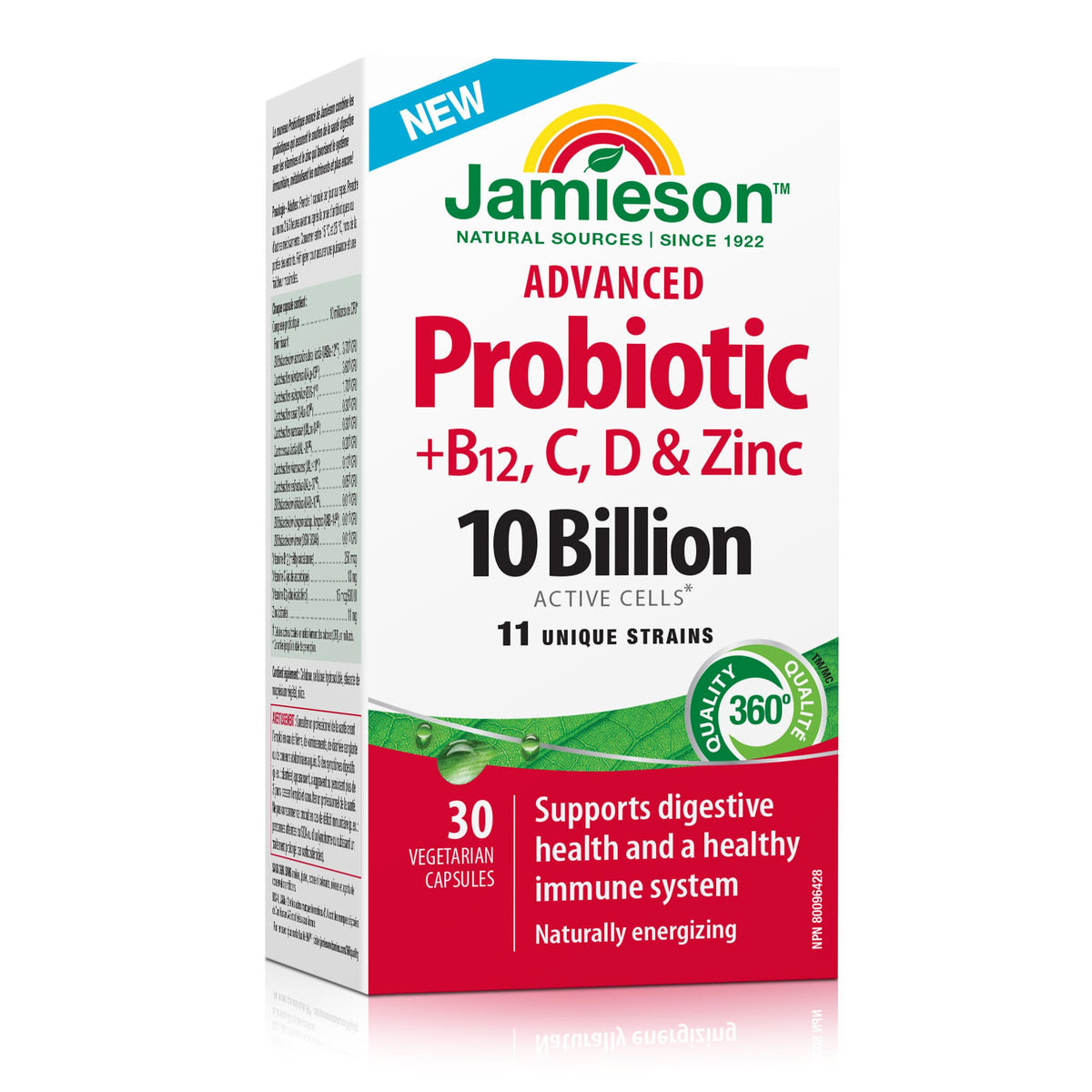 Jamieson Advanced Probiotic + Vitamins B12, C, D & Zinc