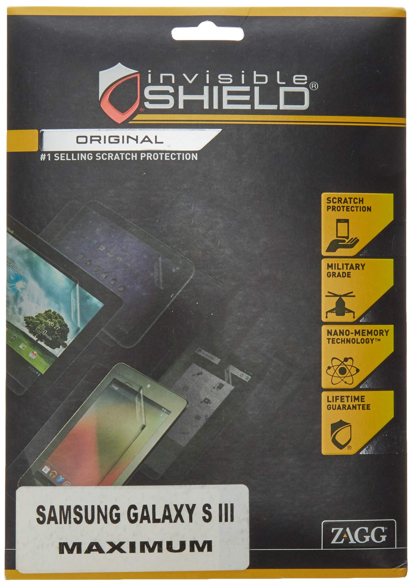 InvisibleShield for Samsung Galaxy S III 3 - Maximum Coverage