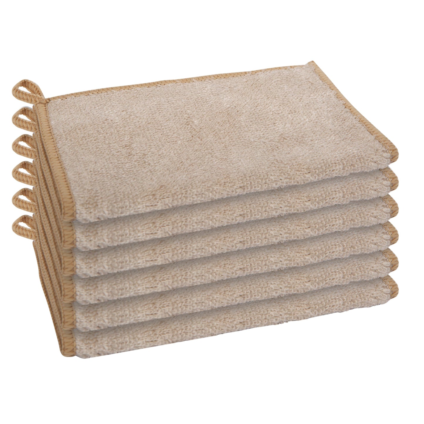 OGGI Bamboo Kitchen Cloths Set of 6 Khaki 7x9