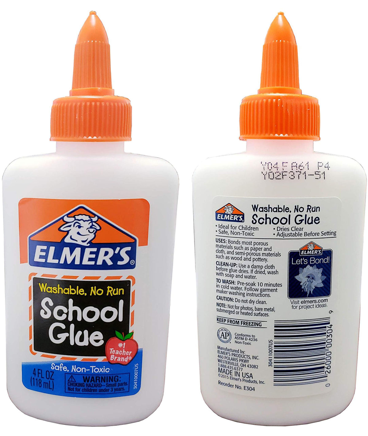 Elmer's E304 School Glue 4 oz 12-Pack