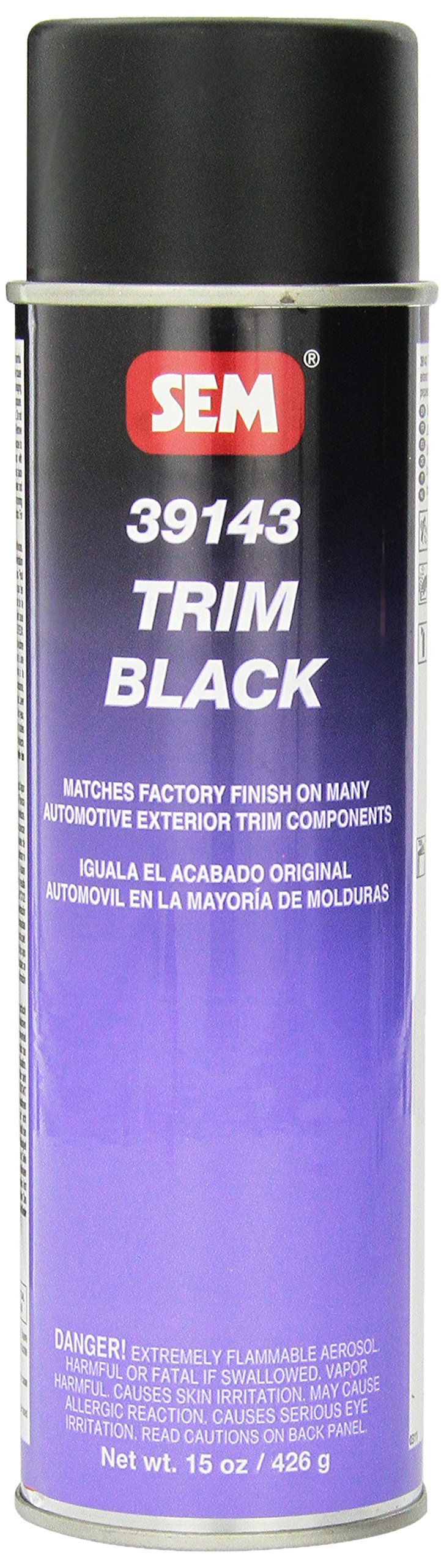 SEM 39143 Trim Black Aerosol 15 oz