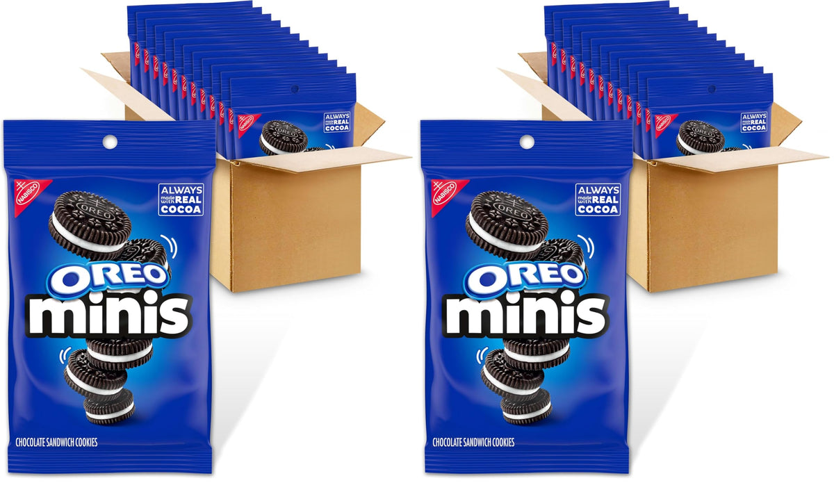 OREO Mini Chocolate Sandwich Cookies 12-3 oz 2 Pack