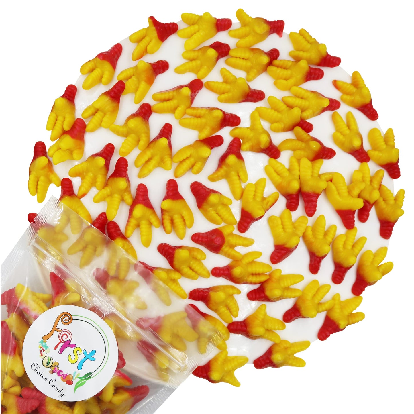 Gummy Chicken Feet Candy Gummi Candy 2.2 Pounds