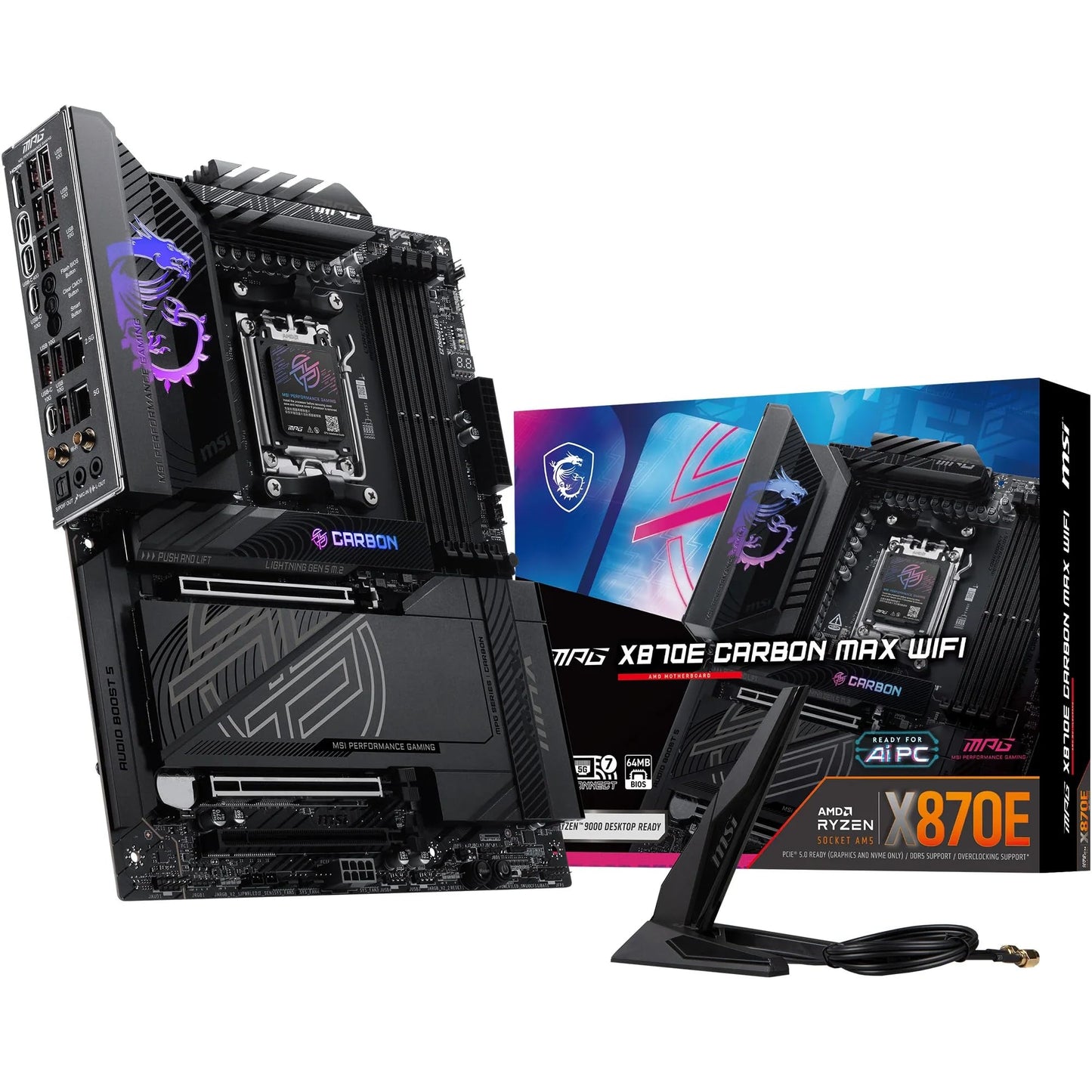 MSI MPG X870E Carbon MAX WiFi ATX Motherboard