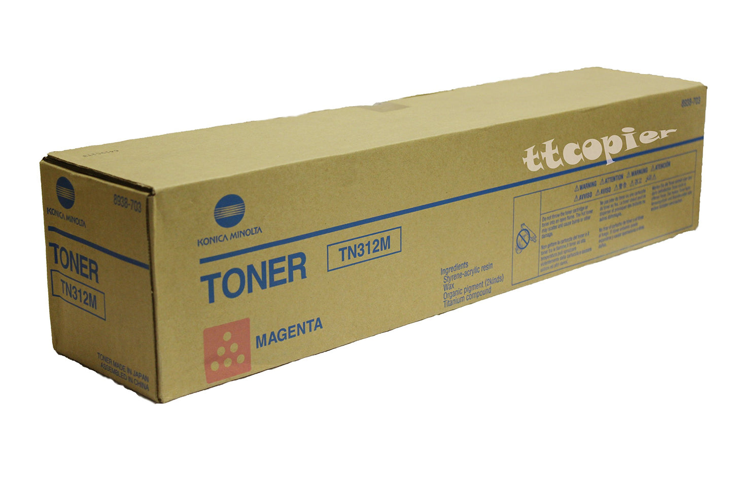 Konica Minolta TN312M Magenta Toner 12K Bizhub C300/C352