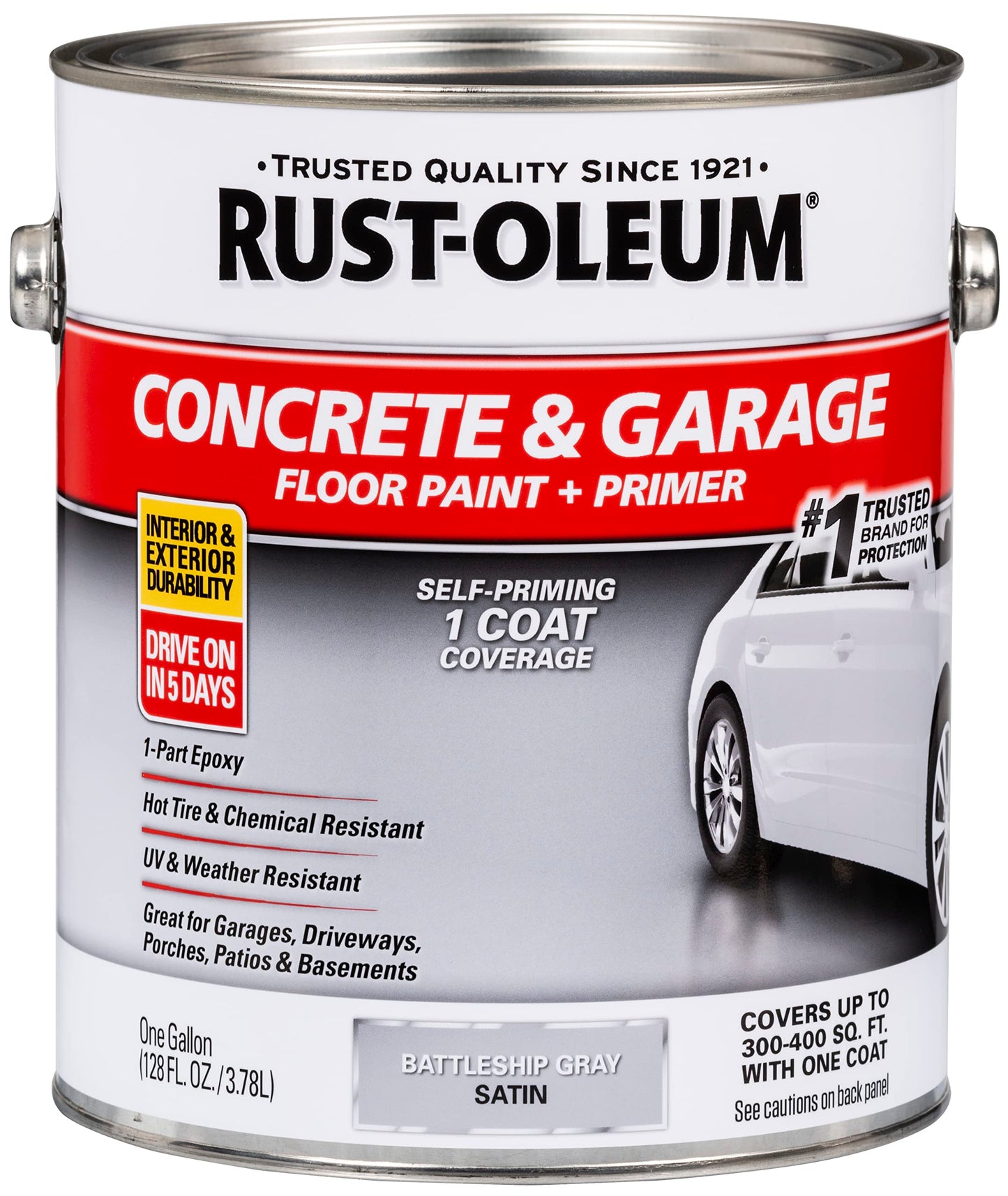 Epoxy Shield Battleship Gray Concrete Floor Paint 1 Gallon