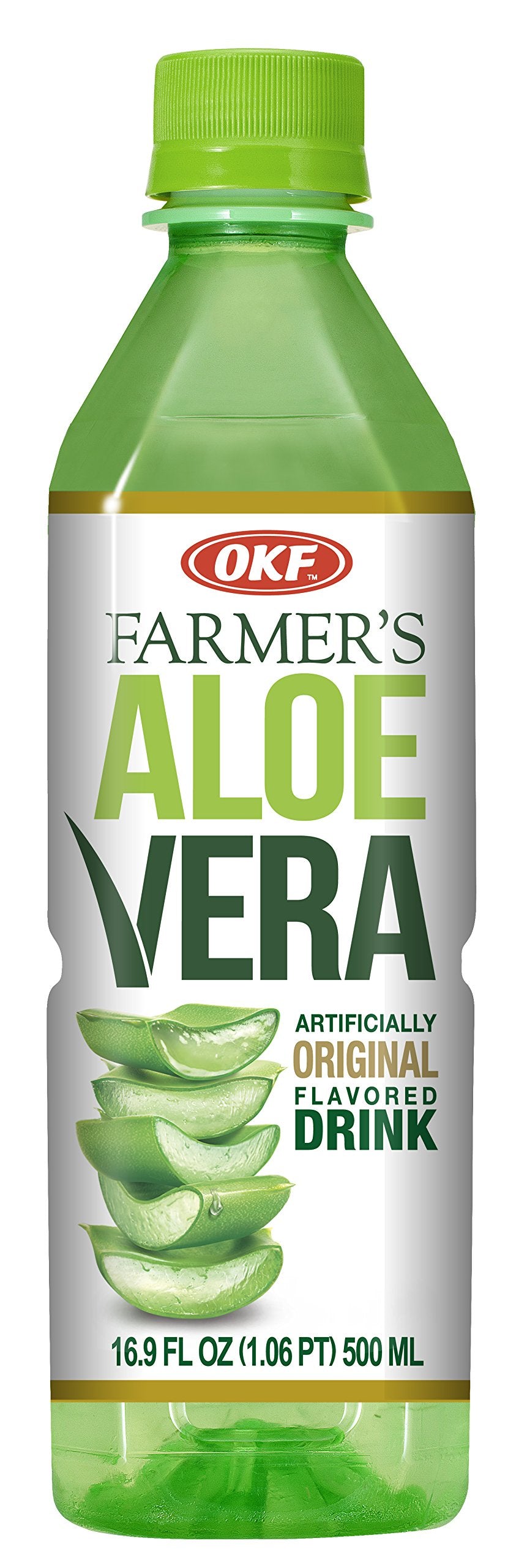 OKF Farmer's Aloe Vera Drink Original 16.9oz 20 Pack