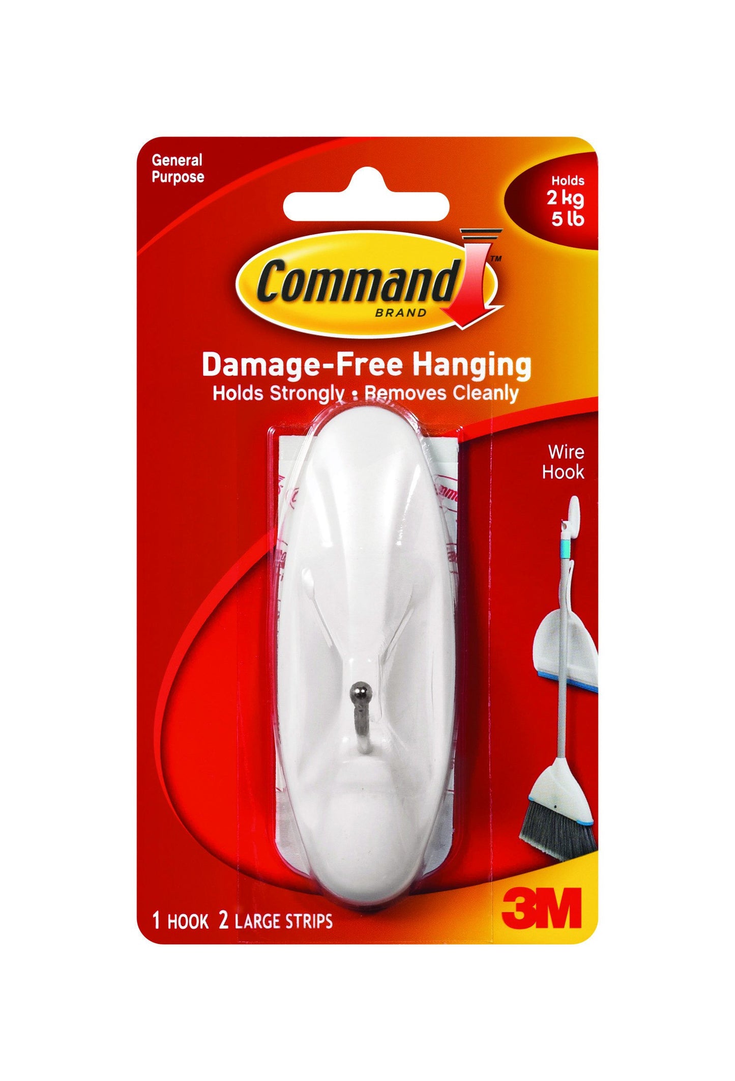3M Command Strips Large Wire Hook 17069