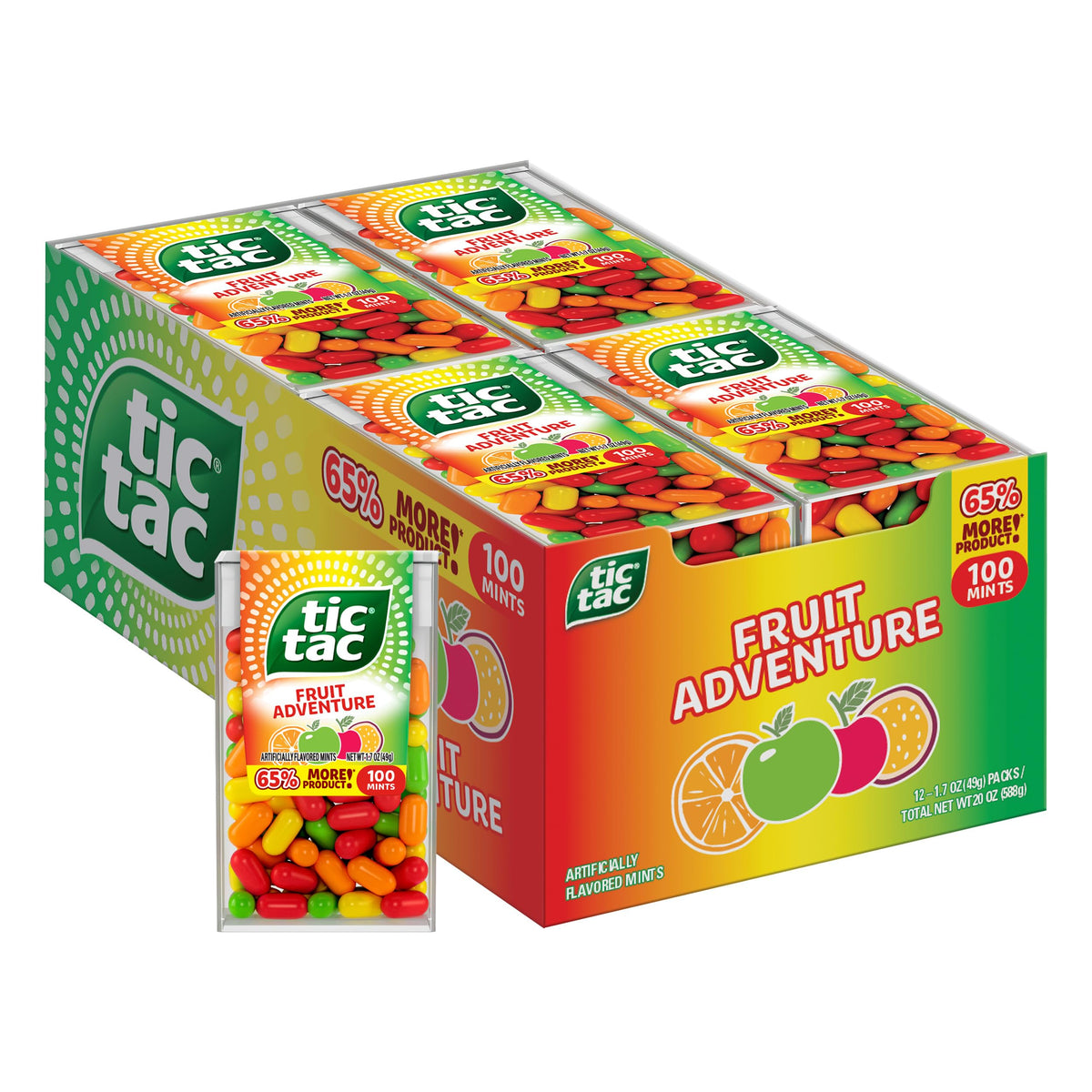 Tic Tac Fruit Adventure T100 1.7oz 12 Pack