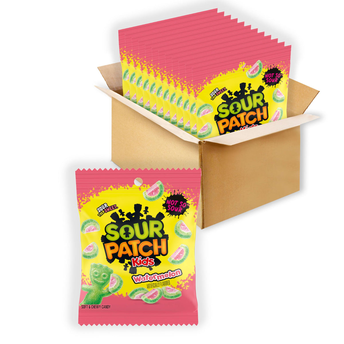 SOUR PATCH KIDS Watermelon Gummy Candy 12 Bags