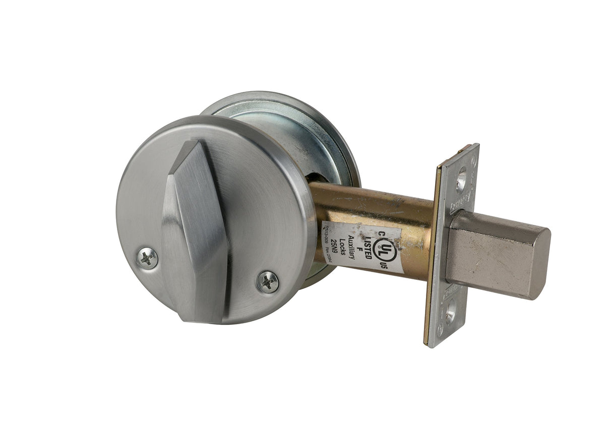 Schlage B600 Series Classroom Deadbolt, Satin Chrome, 2-3/4" Backset