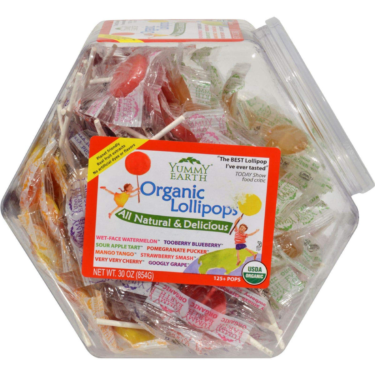 YumEarth Organic Lollipops, Assorted Flavors - Allergy Friendly, Non GMO, Gluten Free, Vegan (Packaging May Vary) (125 Count, Variety Pack)