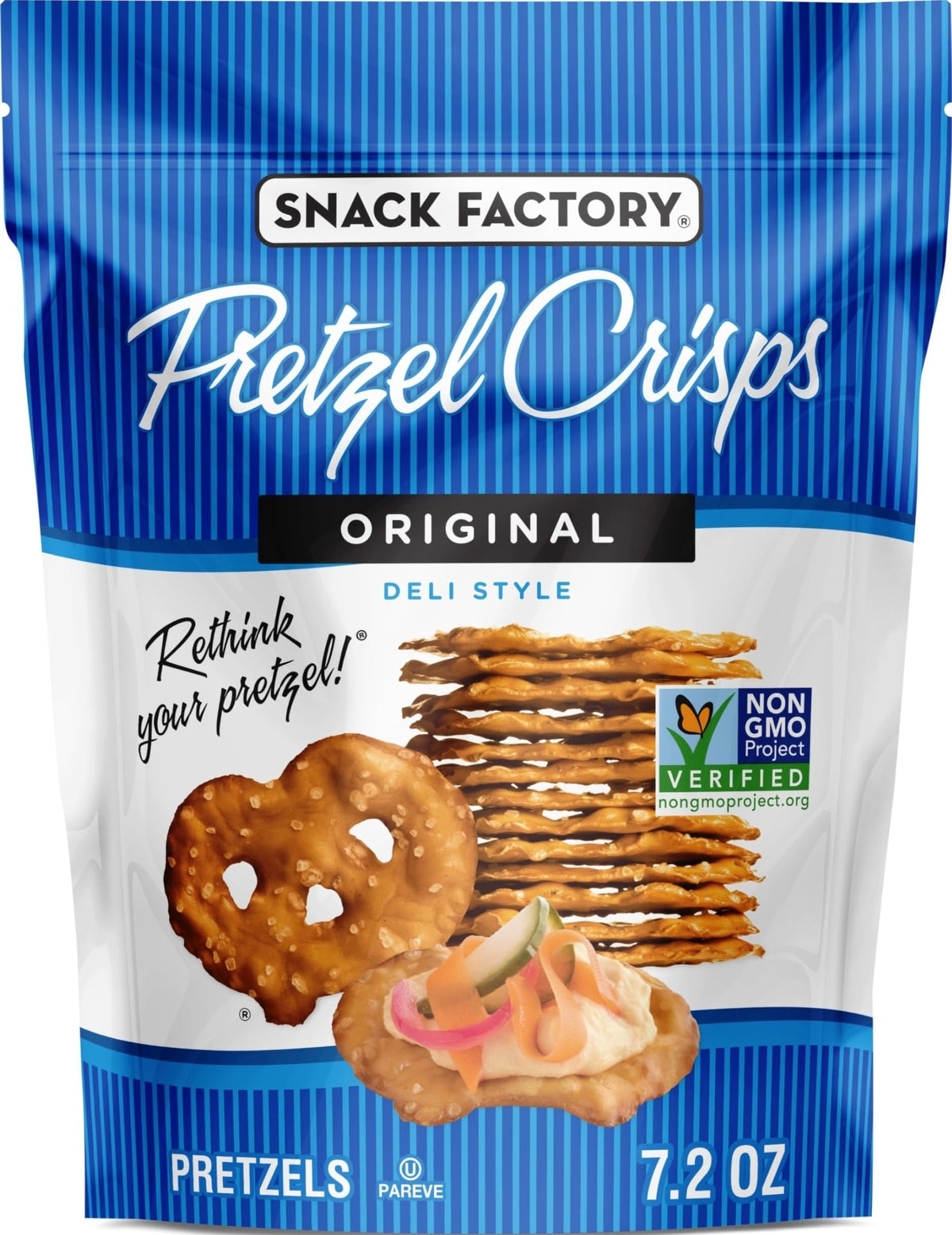 Snack Factory Original Pretzel Crisps 7.2 oz