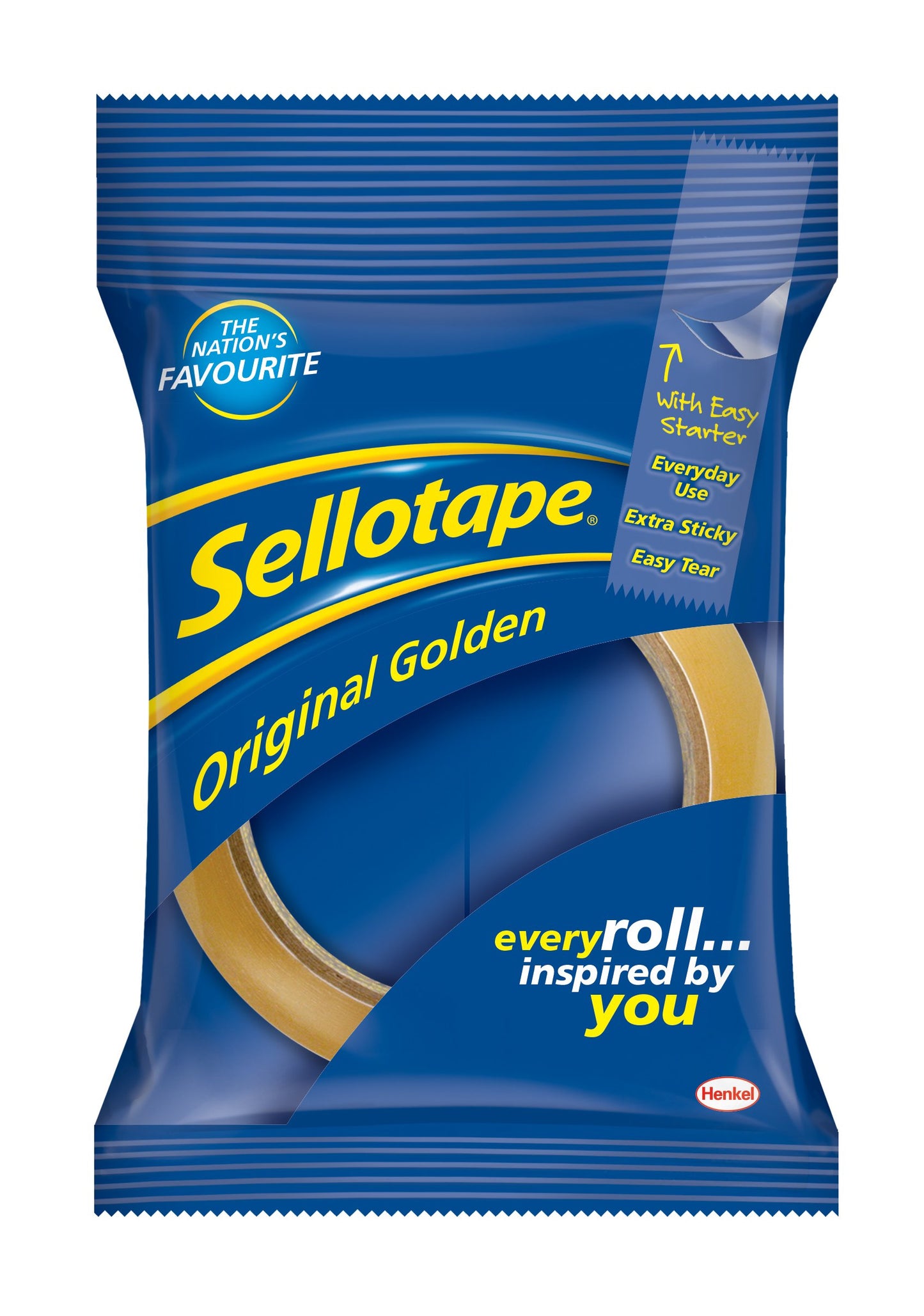 Sellotape Original Golden Clear Tape 18mm x 66m