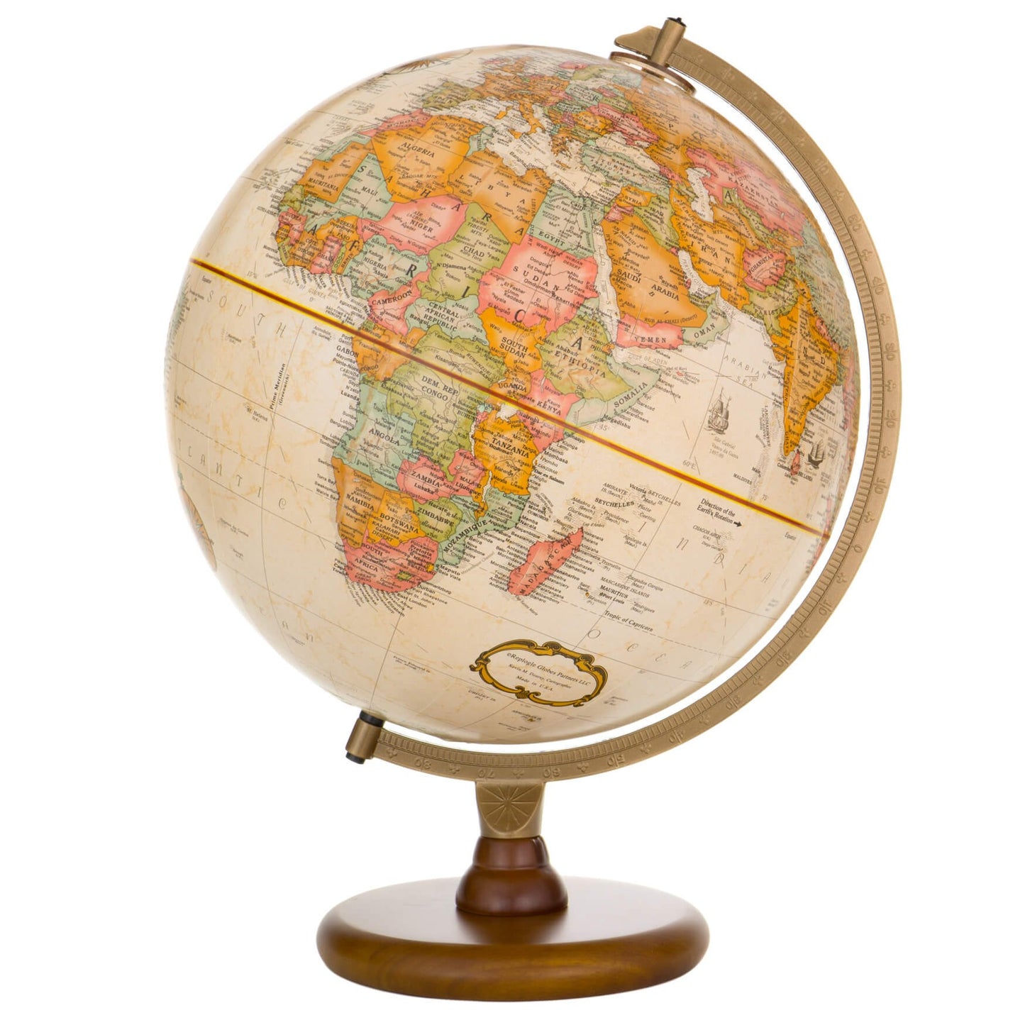 Replogle Hastings Globe 12-Inch Antique English