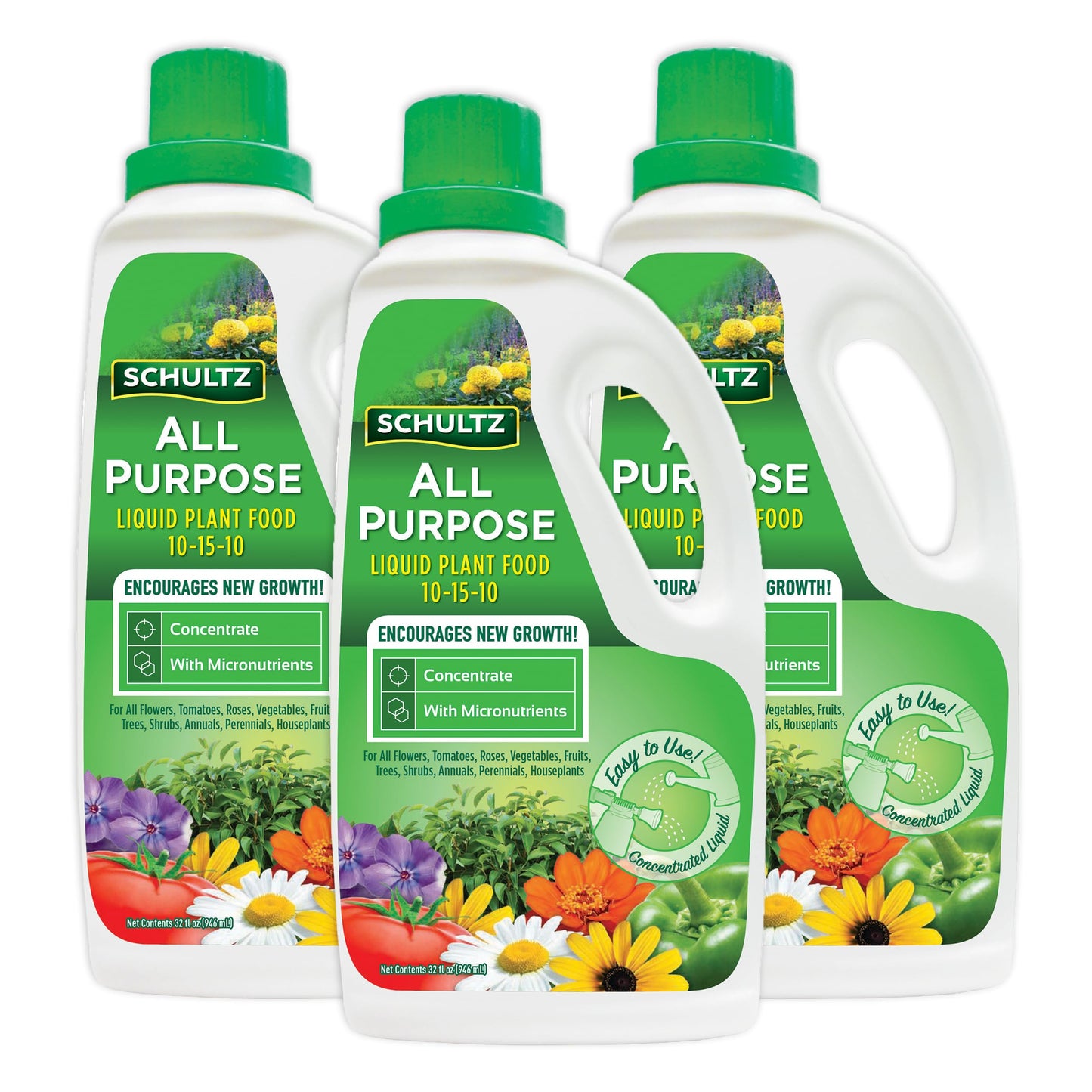 Schultz SPF45180 All Purpose Liquid Plant Food 32 oz 3-Pack