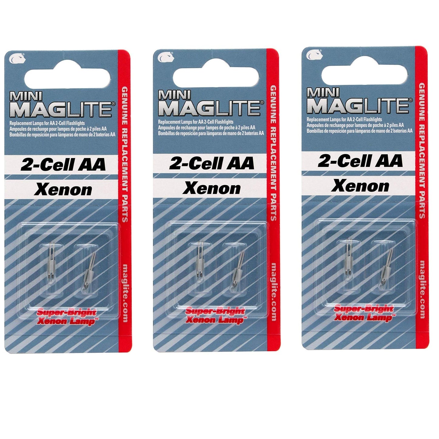 MAG Replacement Bulb for Mini Mag-Lite, 3 Pack