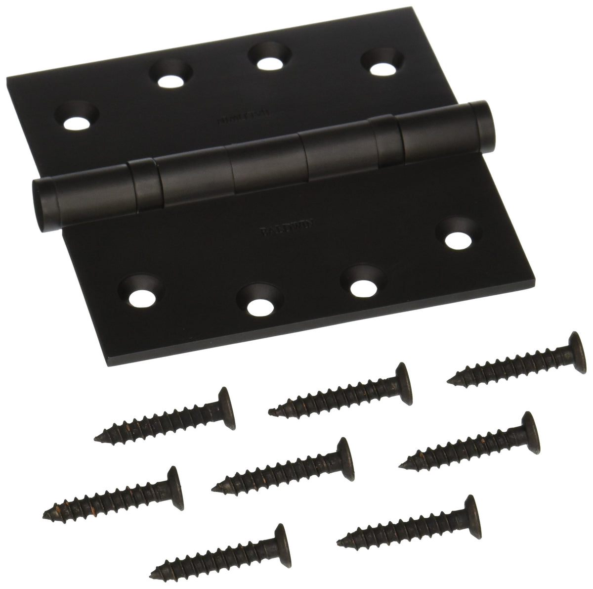 Baldwin 1041190I Square Mortise Hinge, 4" x 4", Black