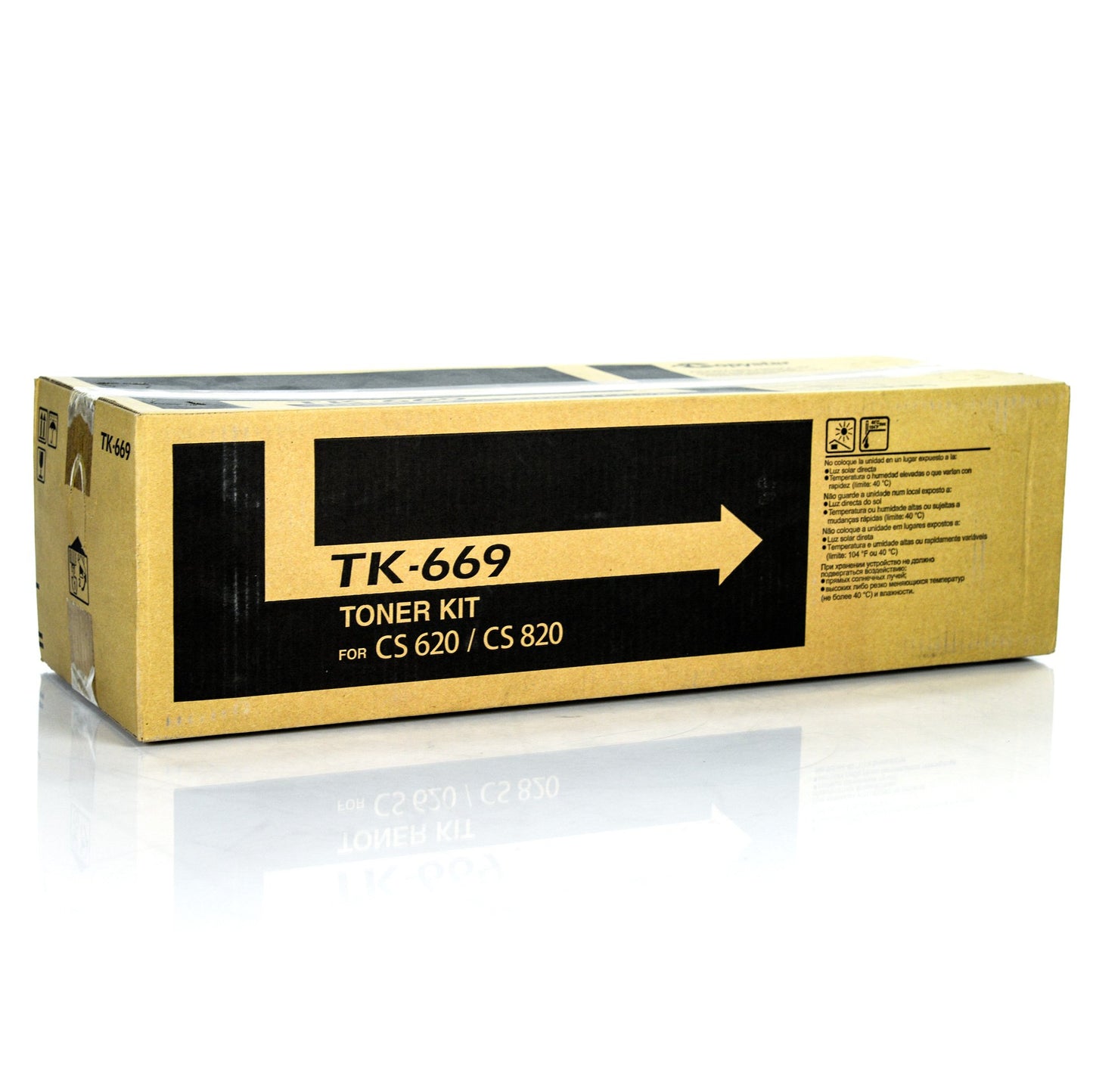 KYOCERA 1T02KP0CS0 Model TK-669 Black Toner Cartridge for use Copystar CS620, CS820, TASKalfa 620 and 820 Multifunctional Printers; Up to 55000 Pages Yield at 5% Average Coverage