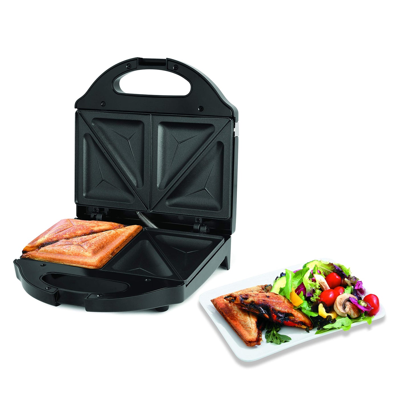 Salton SM1068BK Pocket, Black Sandwich Maker